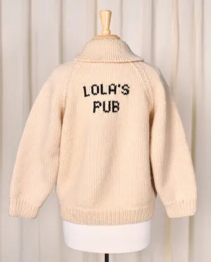 1950s Vintage Lola's Pub Cardigan