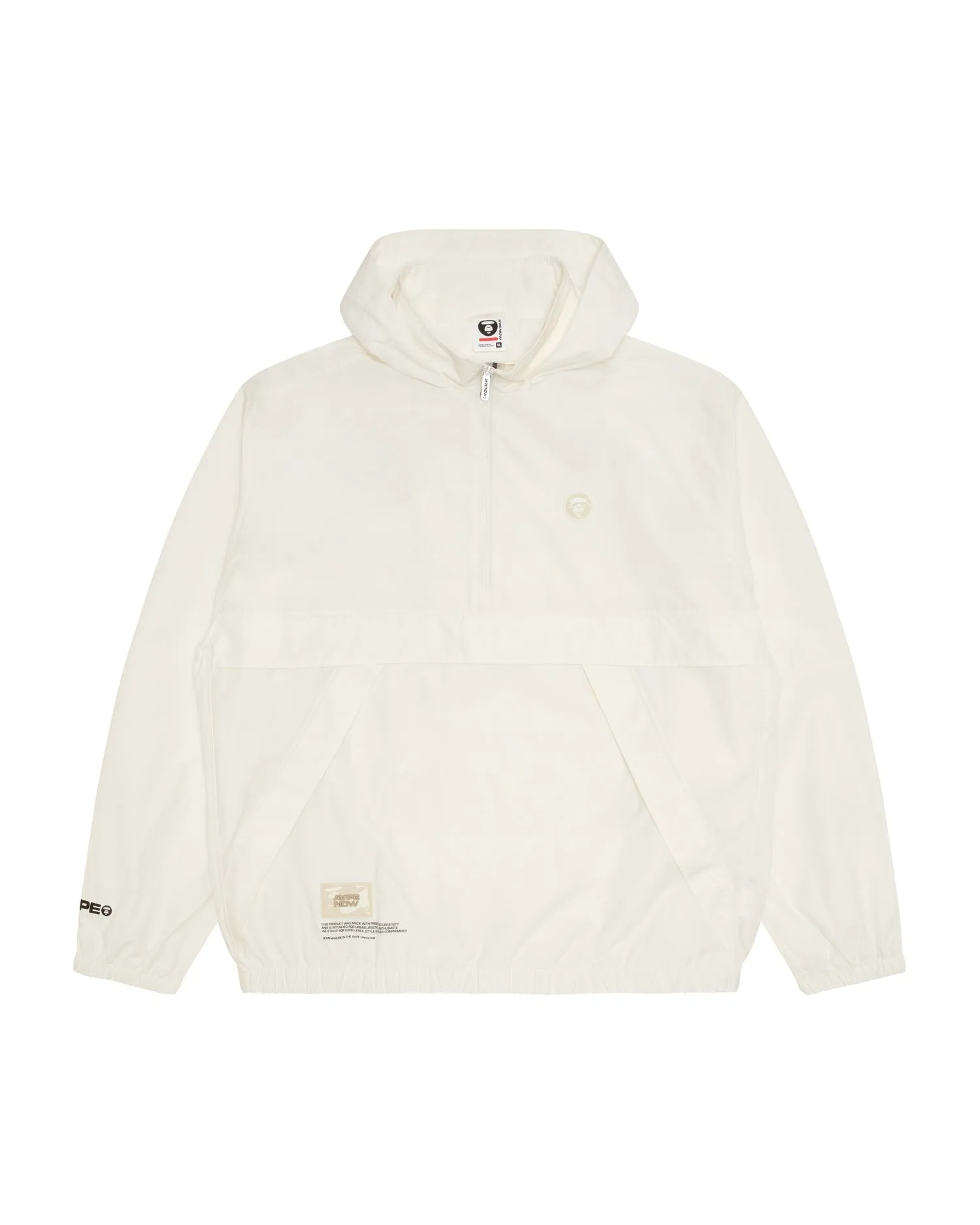 AAPENOW moonface logo half-zip jacket
