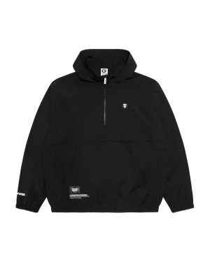 AAPENOW moonface logo half-zip jacket