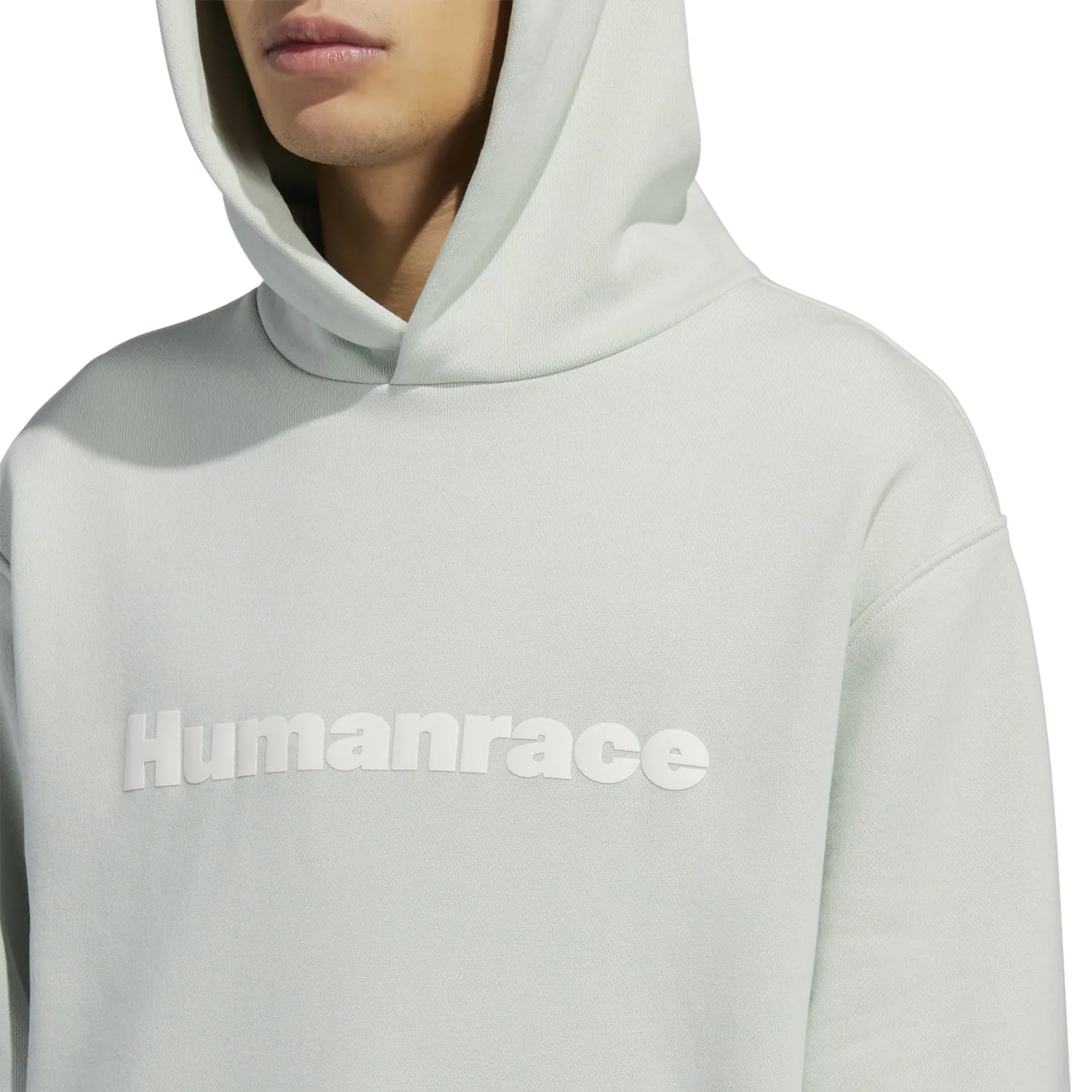 Adidas Originals Unisex PW Pharrell Williams Humanrace Basics Hoody Linen Green HS4815