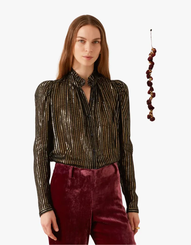 Alix Of Bohemia Artemis Moonlight Shirt in Black Moonlight