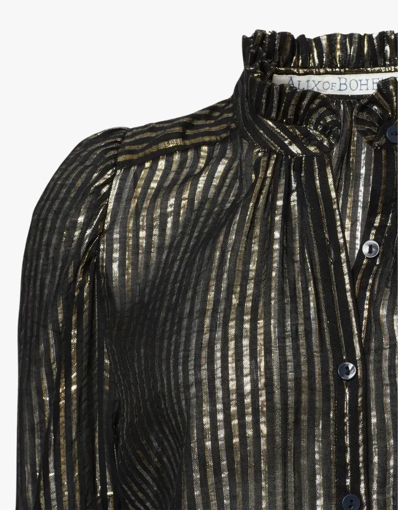 Alix Of Bohemia Artemis Moonlight Shirt in Black Moonlight