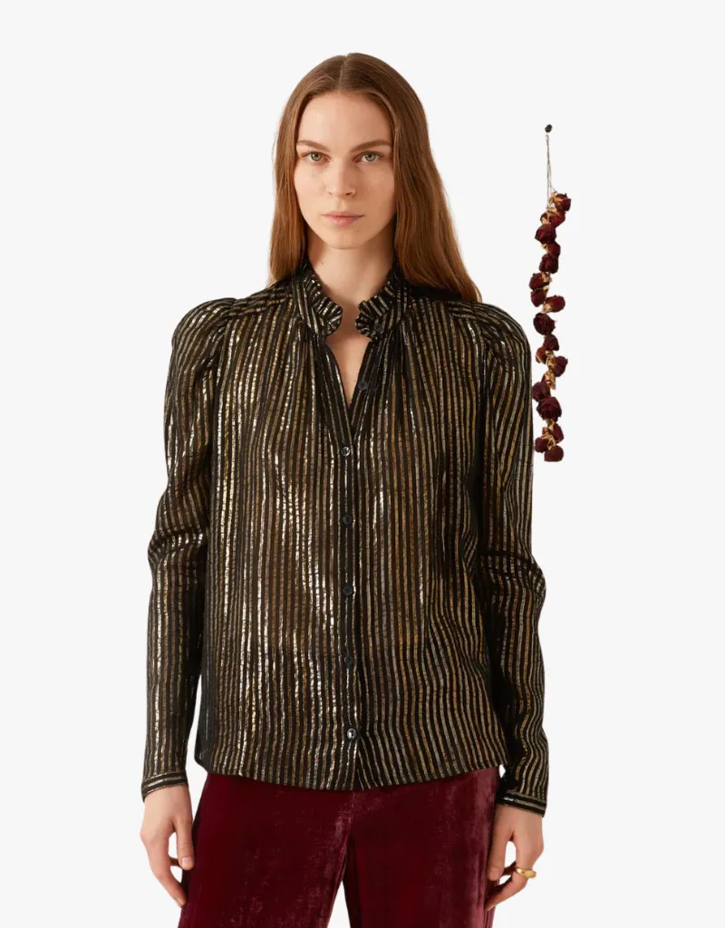 Alix Of Bohemia Artemis Moonlight Shirt in Black Moonlight