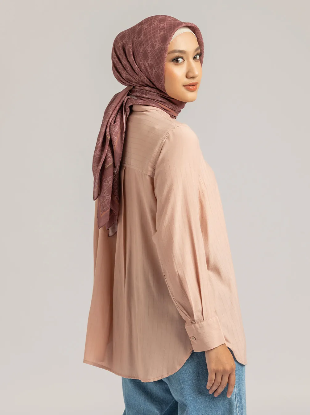 ANARA TOP PLAIN PINK PEARL