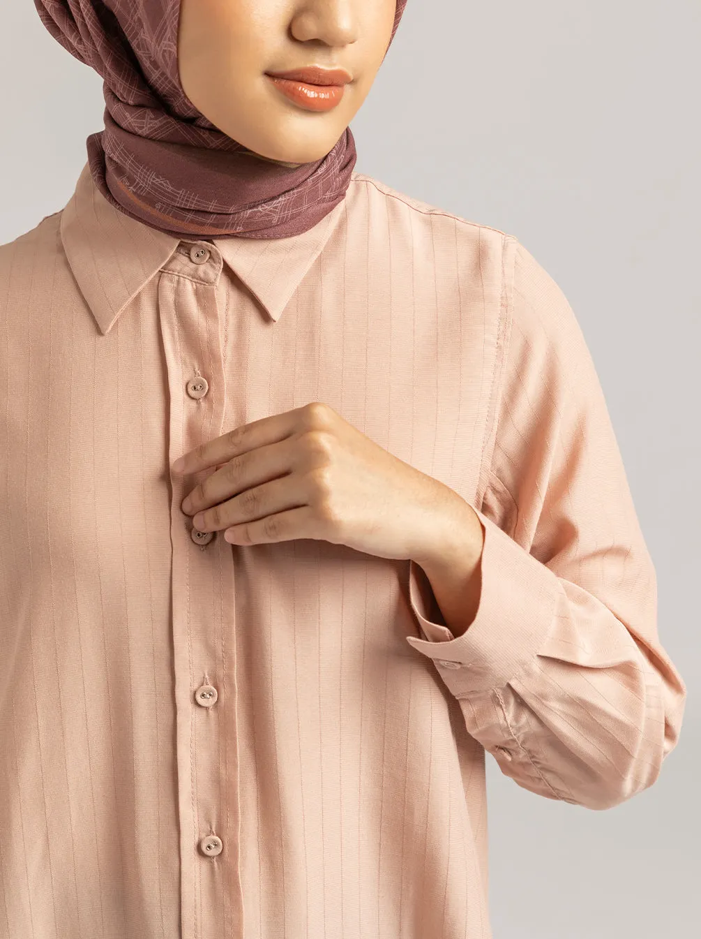 ANARA TOP PLAIN PINK PEARL