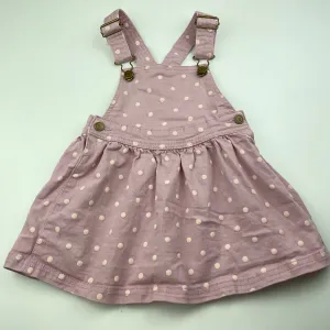 Anko stretch cotton overalls dress / pinafore, size 3, Pre-loved