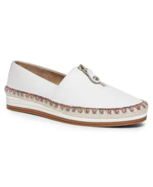 Anne Klein Womens Jax Memory Foam Espadrille Loafers Natural Gold 6M