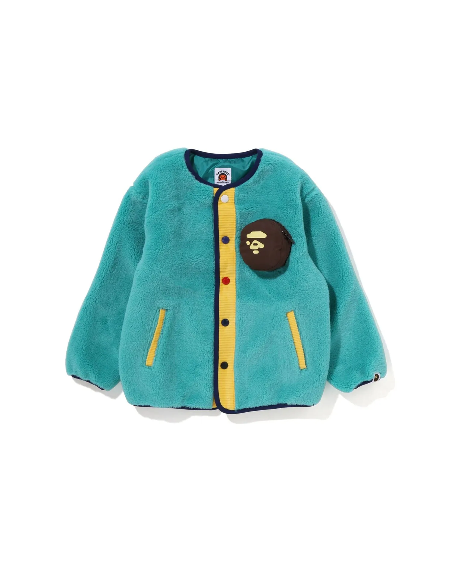 Ape Face Cubic Pocket Boa Jacket