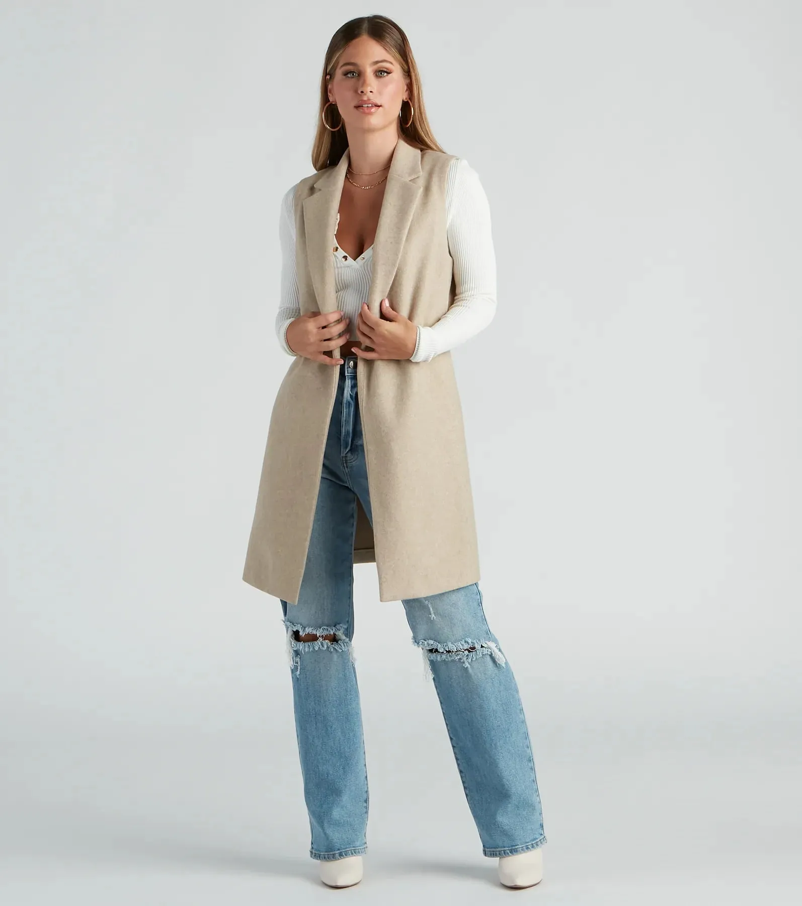 Autumn Chill Faux Wool Vest