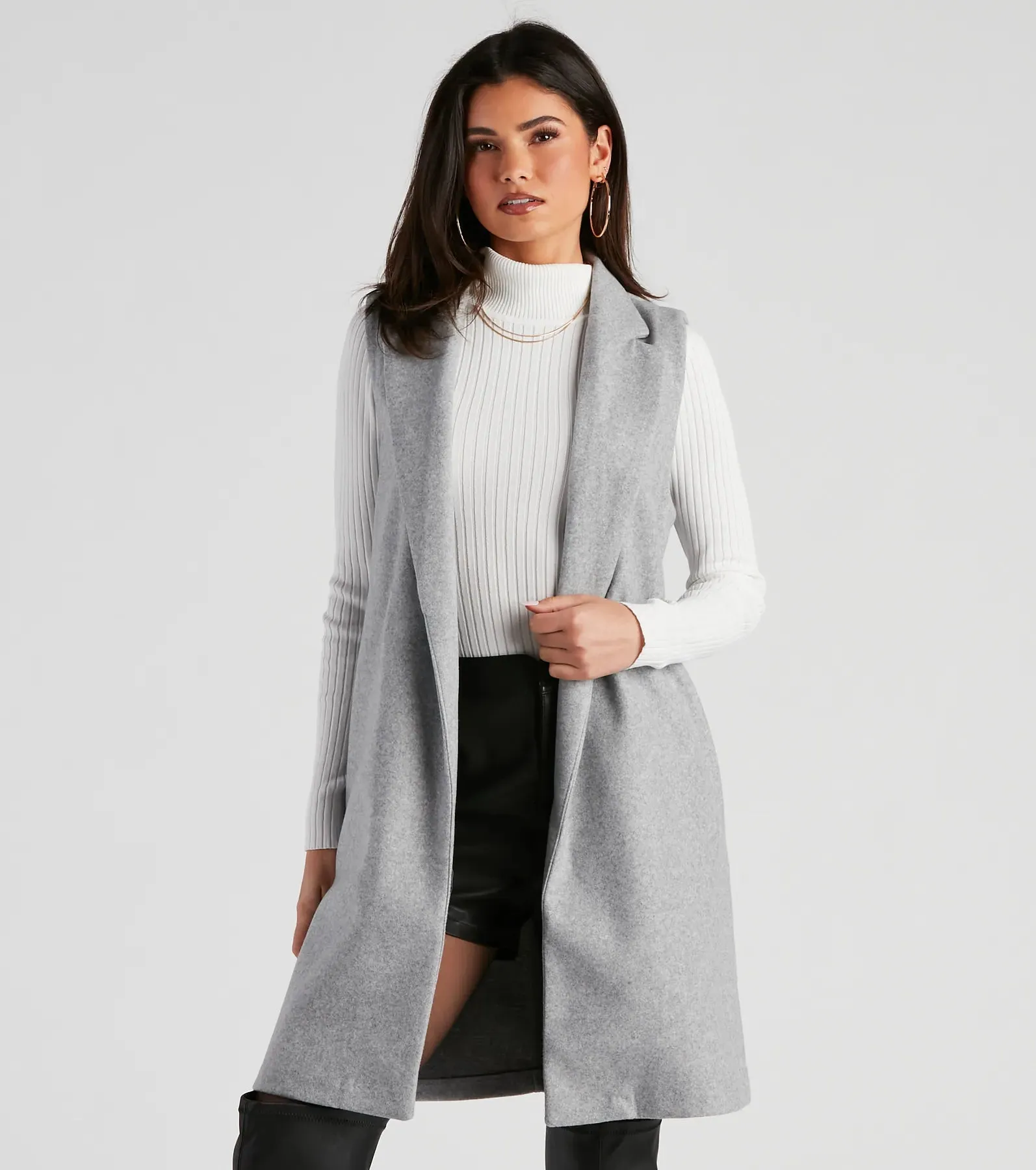 Autumn Chill Faux Wool Vest