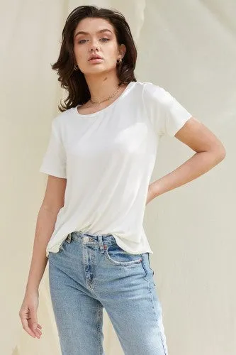 Bamboo Round Neck Short Sleeve Basic