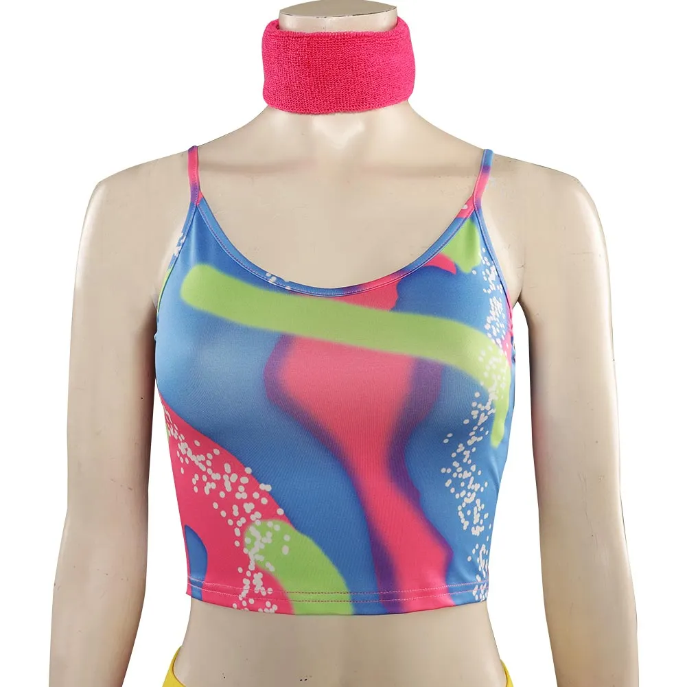 Barbie Print Sportswear Outfits Cosplay Costume Halloween Carnival Suit
