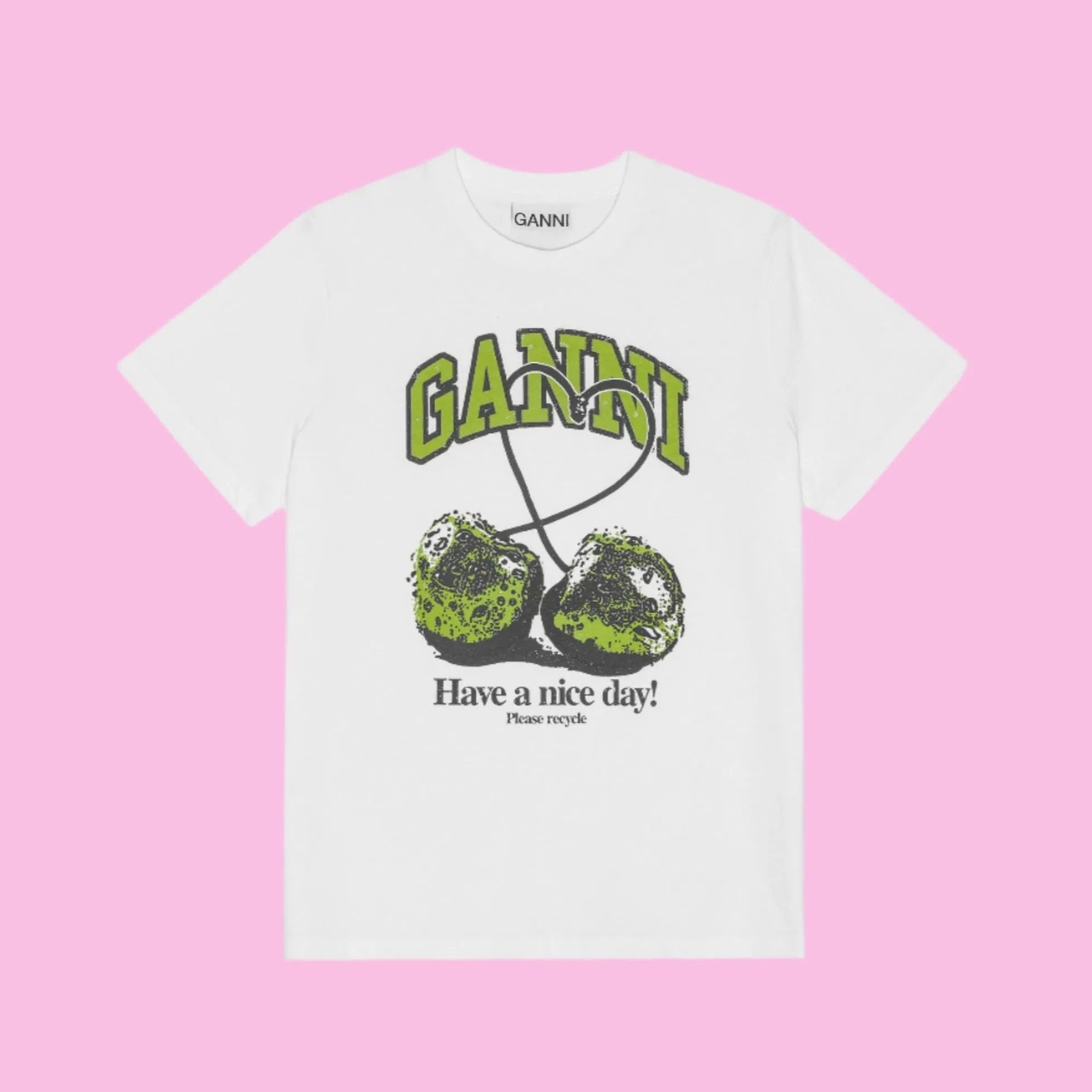 BASIC JERSEY RELAXED T-SHIRT | GREEN CHERRY
