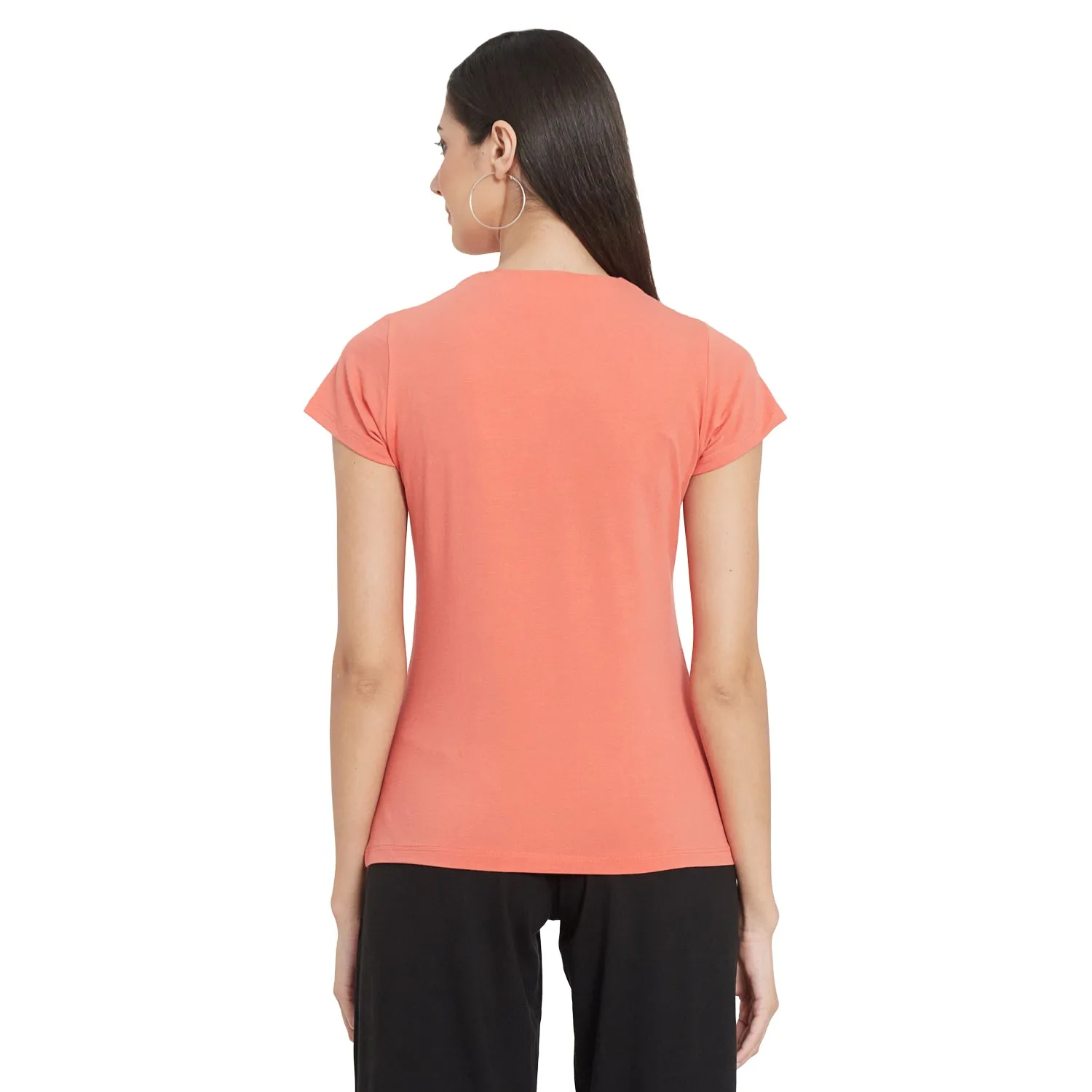 BASIC KEYHOLE NECK LINE TOP