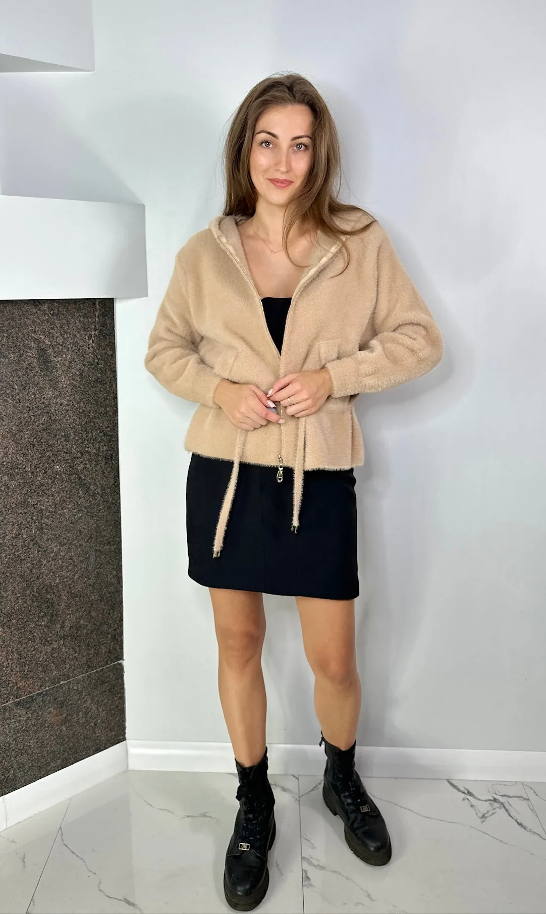 Beige Alpaca Jacket