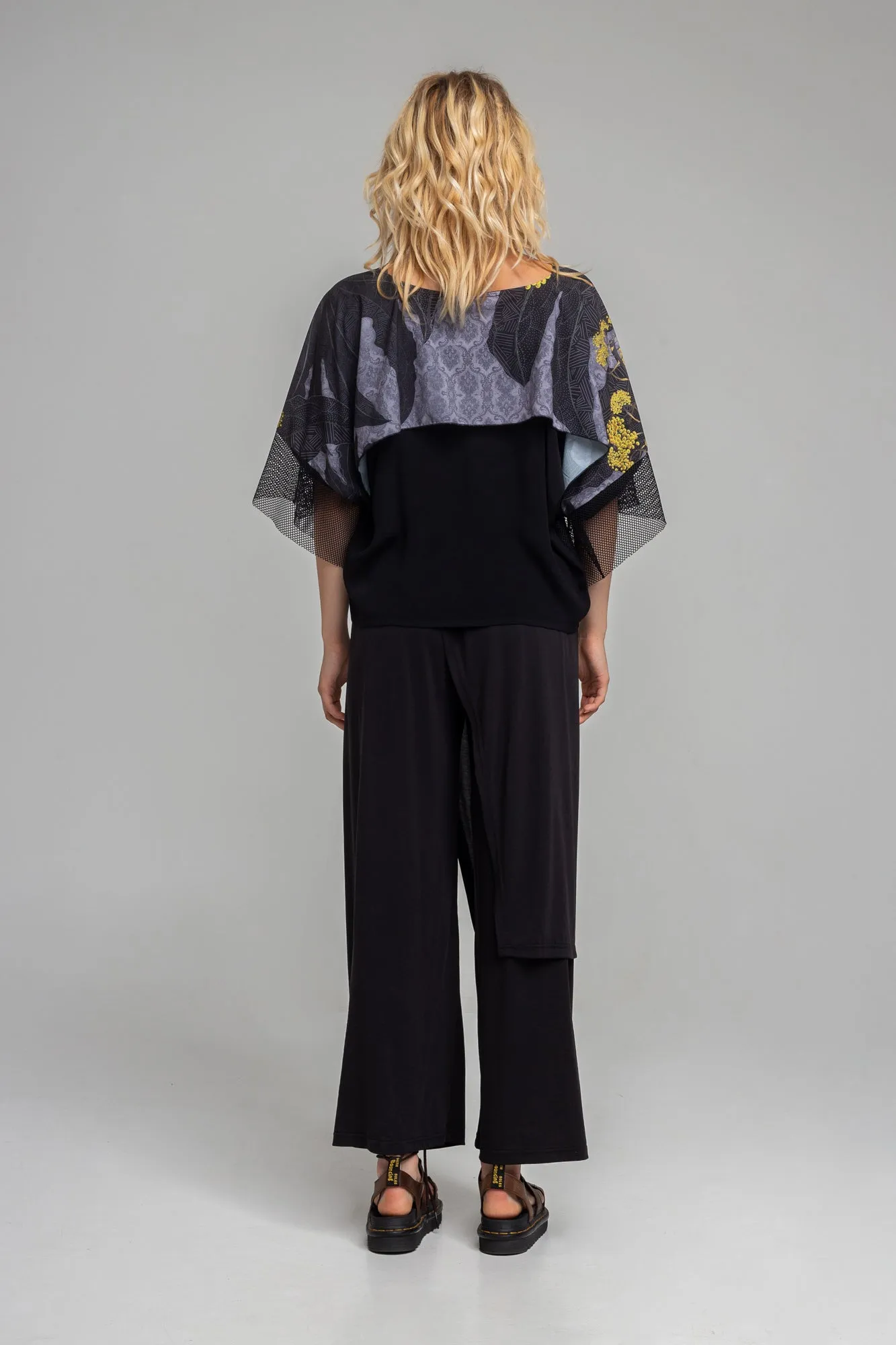 BETTINA  asymmetric wide leg pants