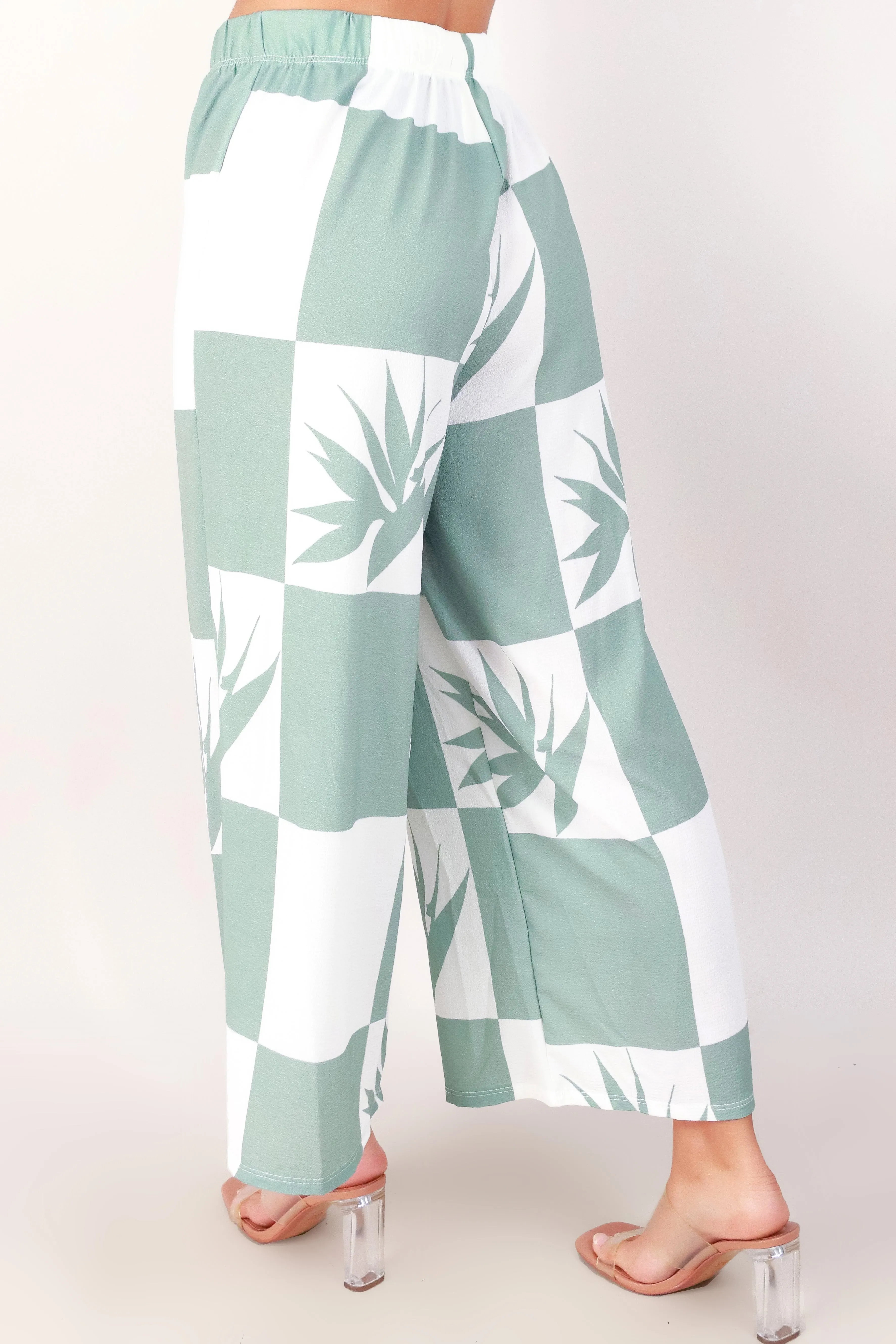 BIRD OF PARADISE WIDE LEG PANTS