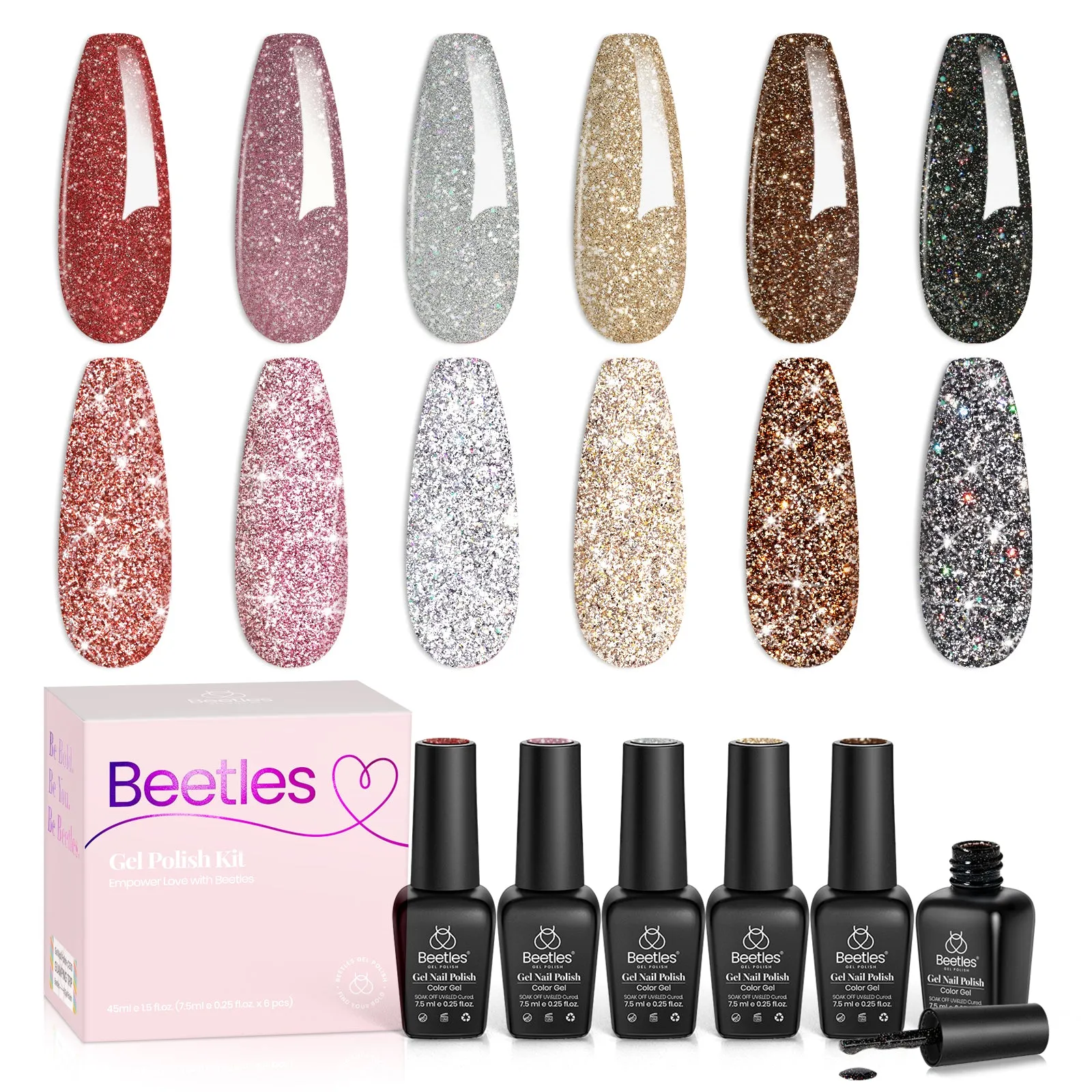 Bling Fling |  6 Colors Gel Polish Set