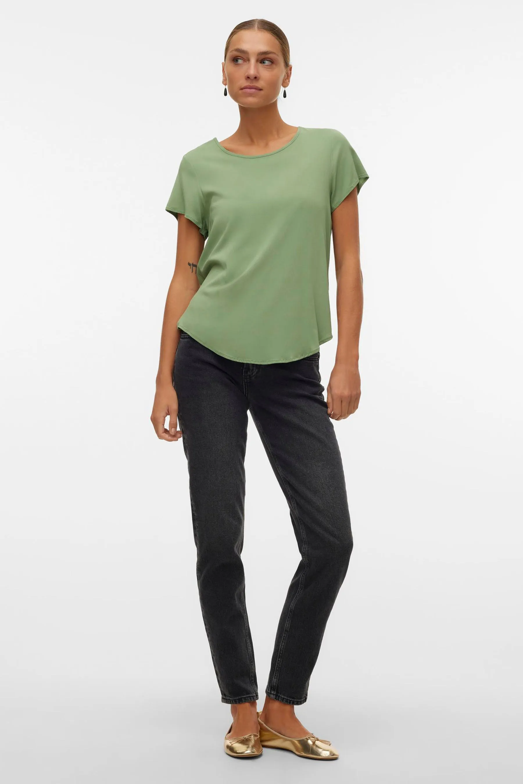 Blouse (korte mouwen) Groen - VERO MODA®