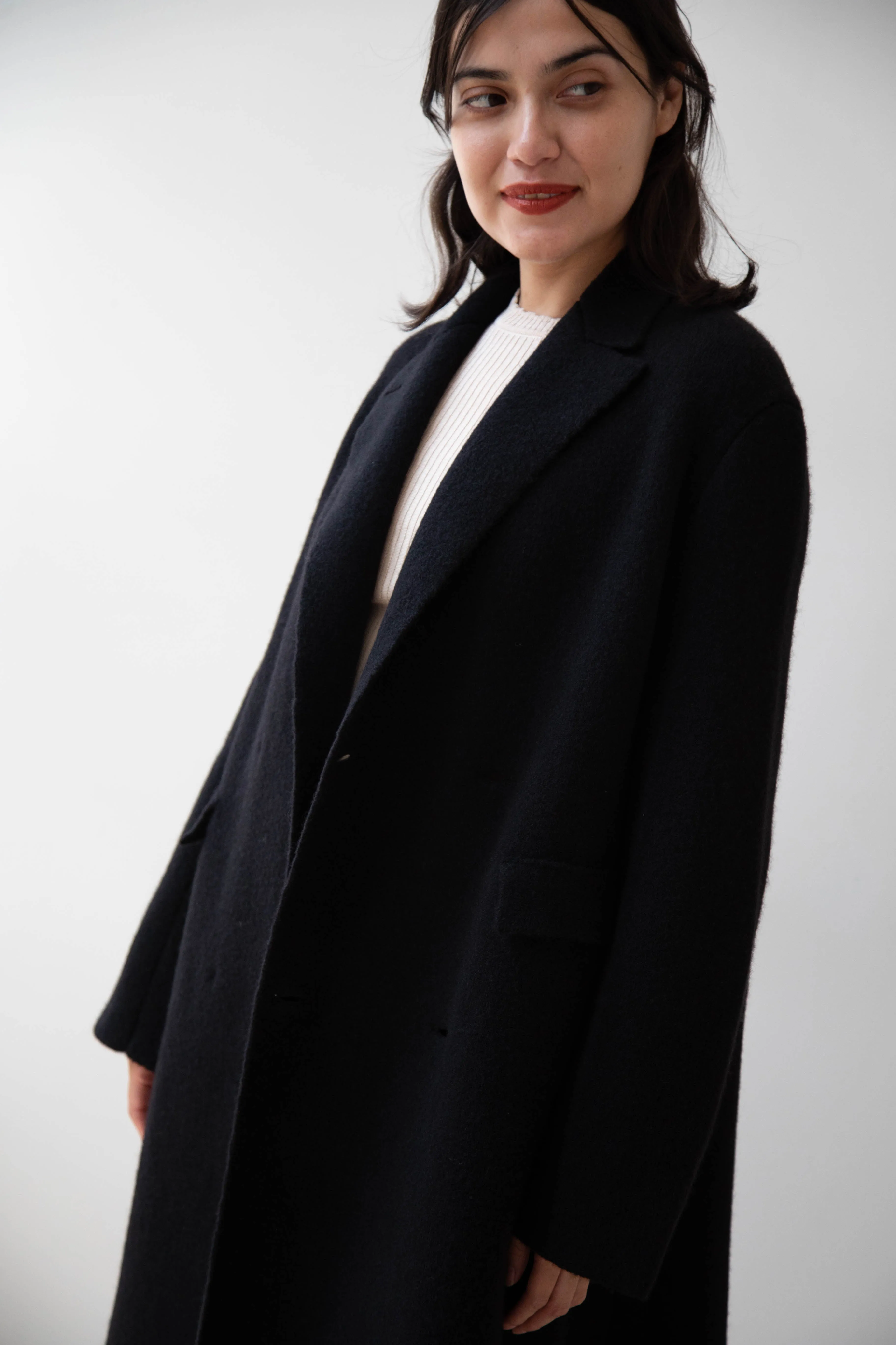 Boboutic | Double Outerwear Coat in Black