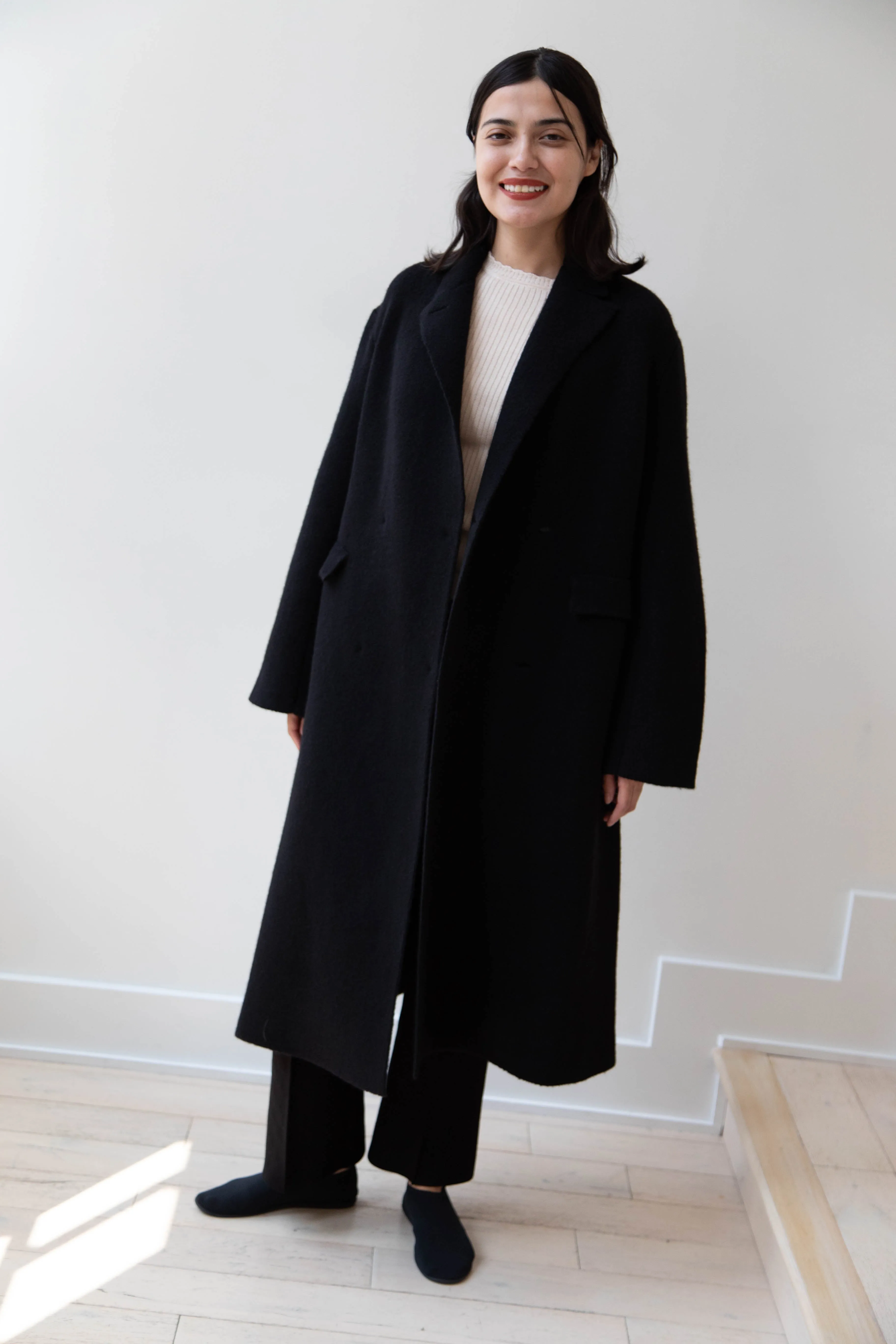 Boboutic | Double Outerwear Coat in Black