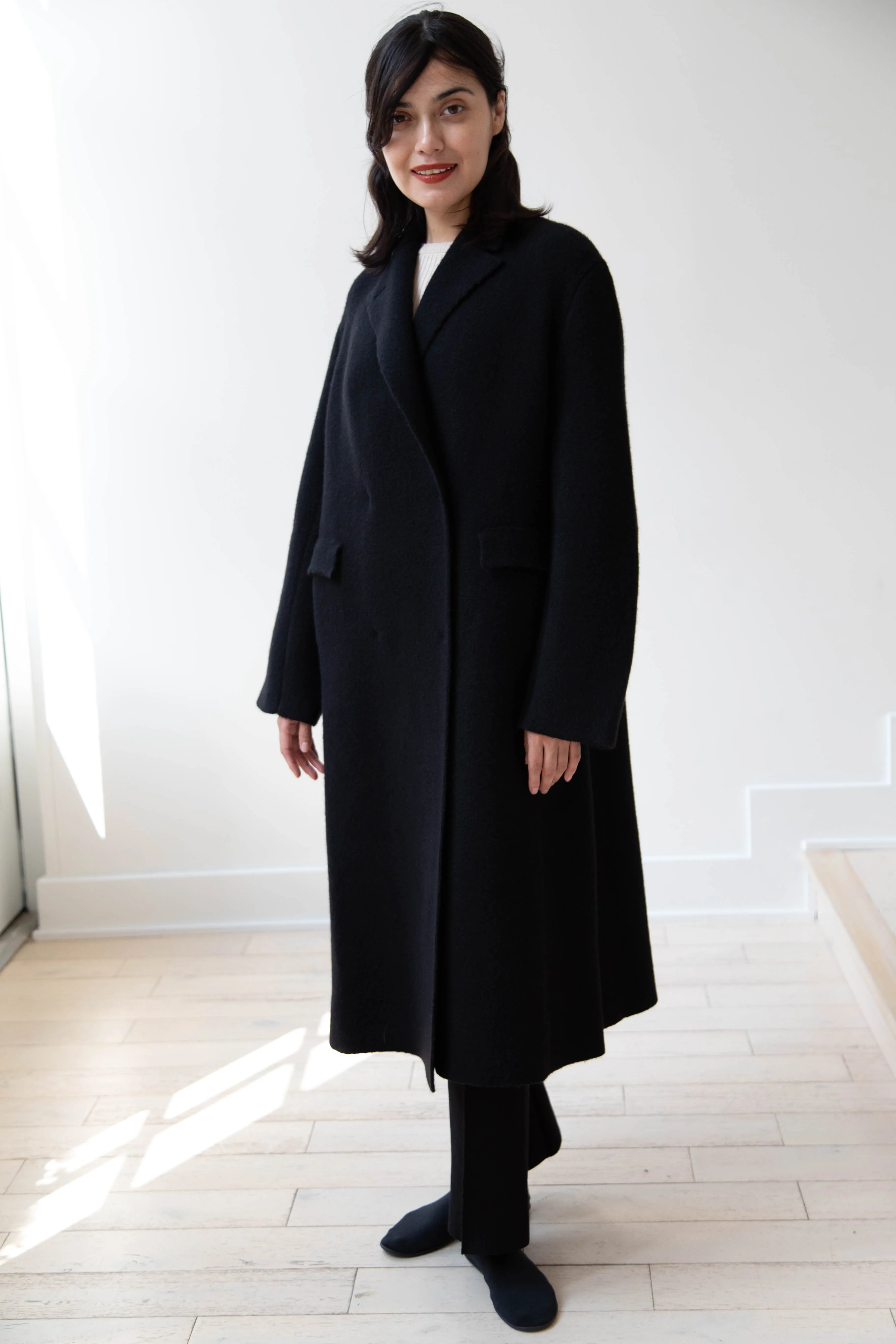 Boboutic | Double Outerwear Coat in Black