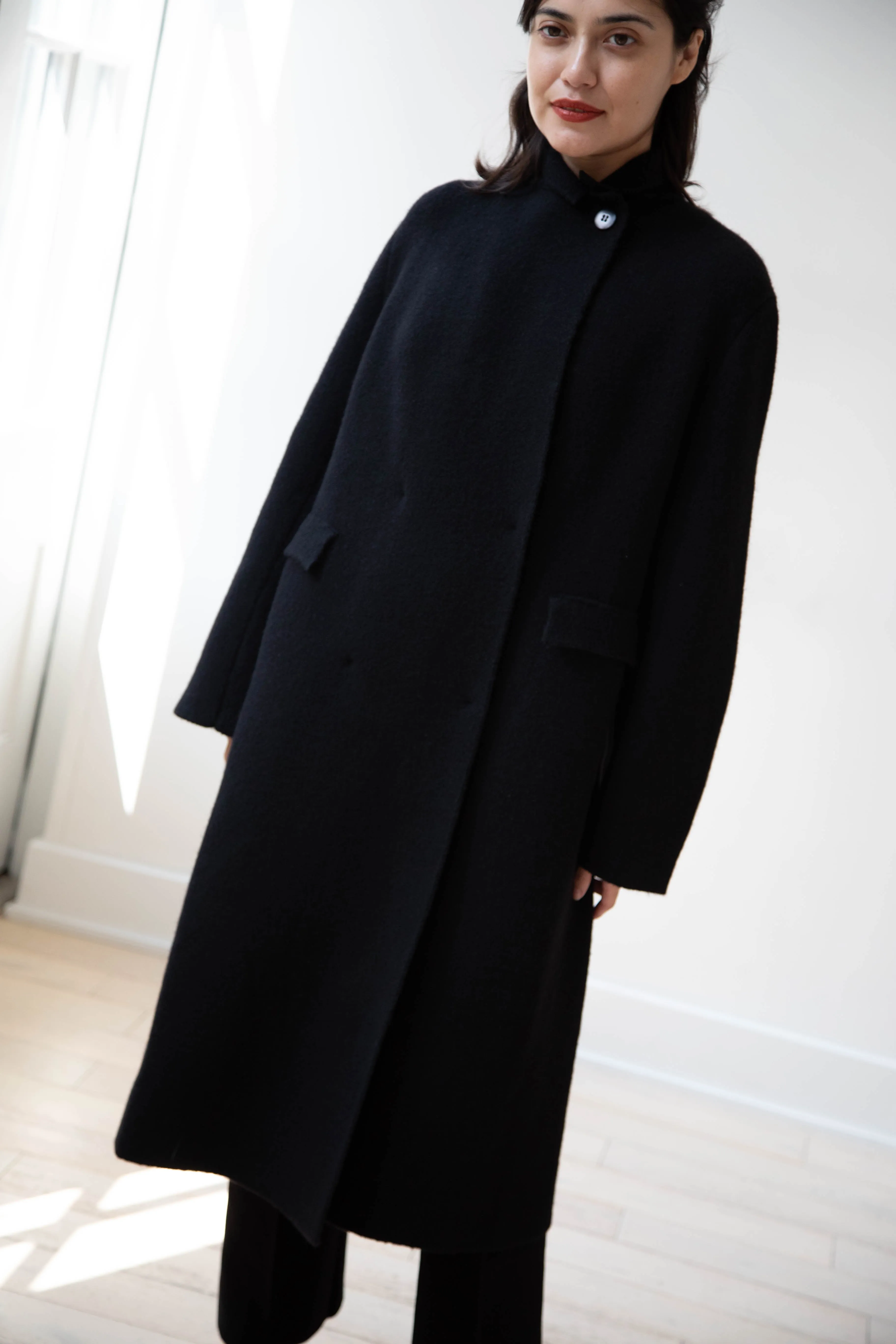 Boboutic | Double Outerwear Coat in Black