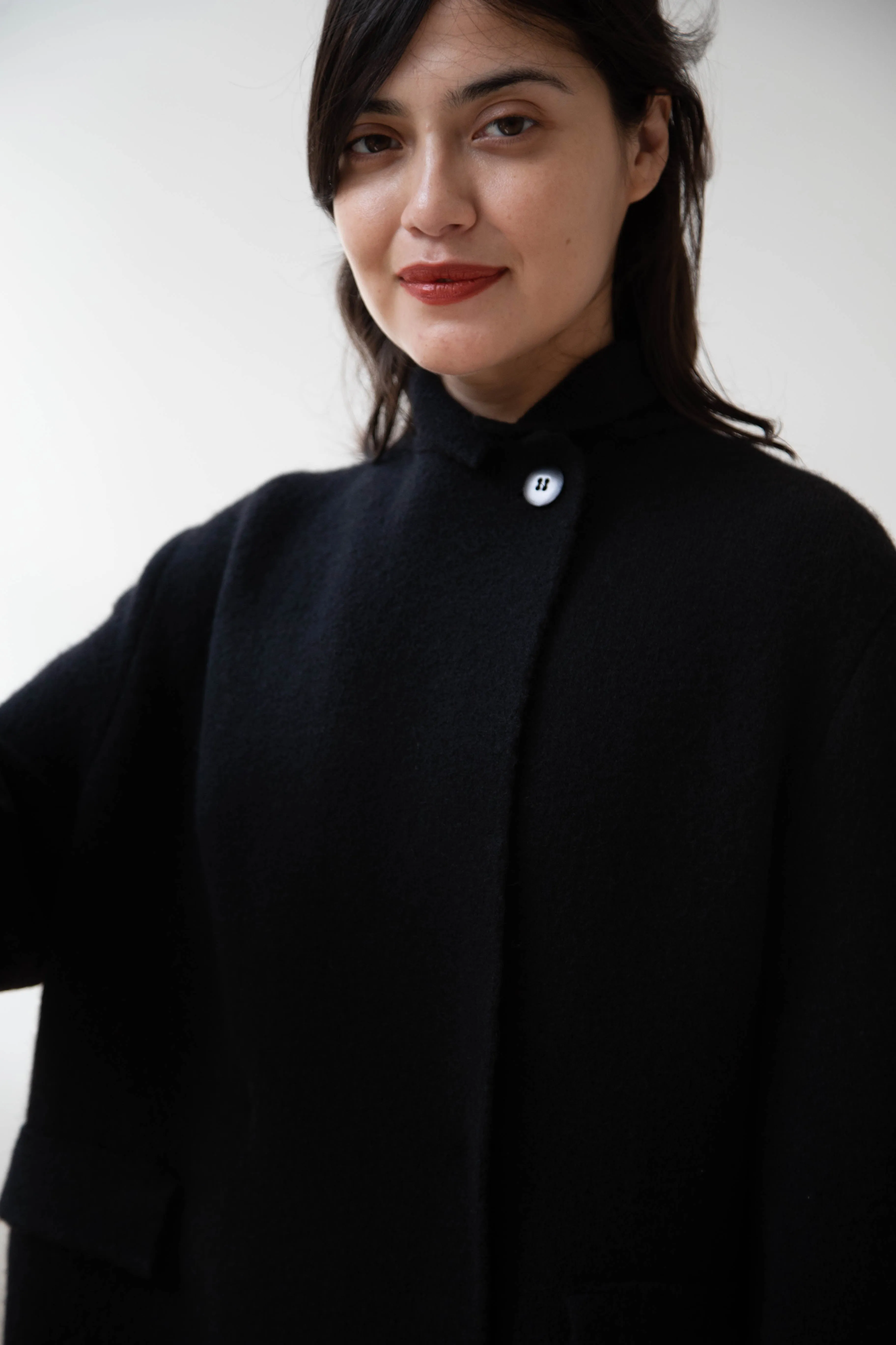 Boboutic | Double Outerwear Coat in Black