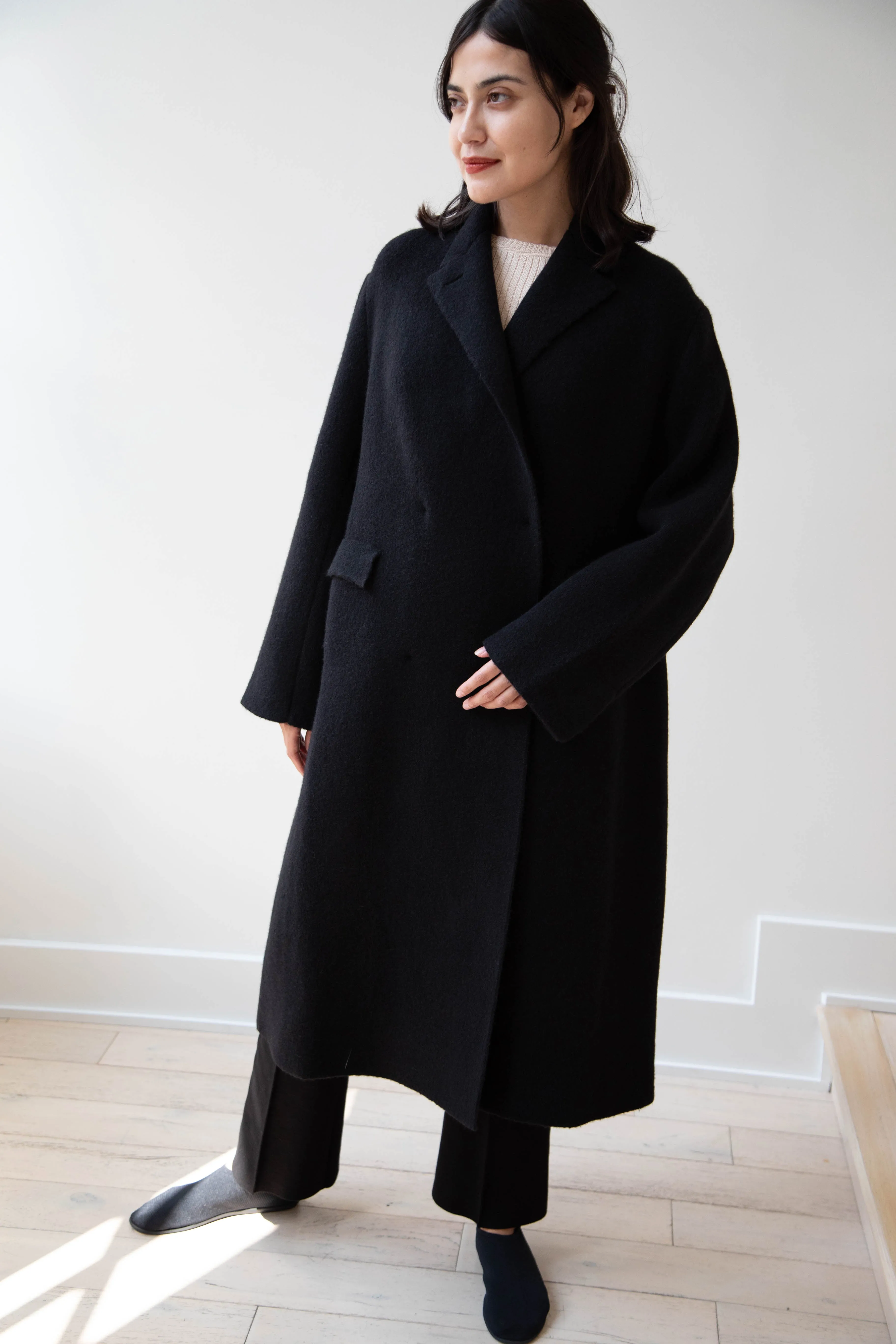 Boboutic | Double Outerwear Coat in Black