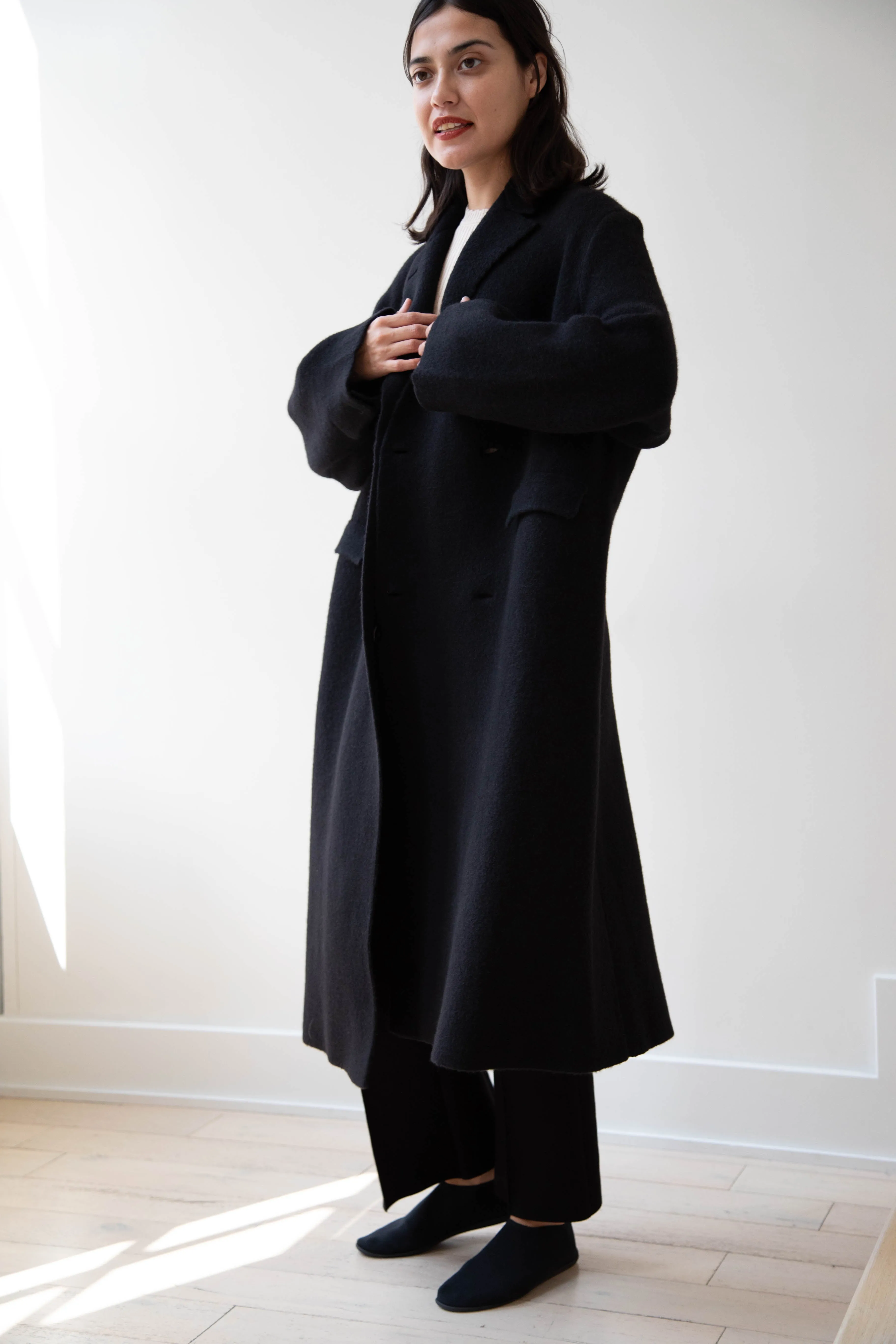 Boboutic | Double Outerwear Coat in Black
