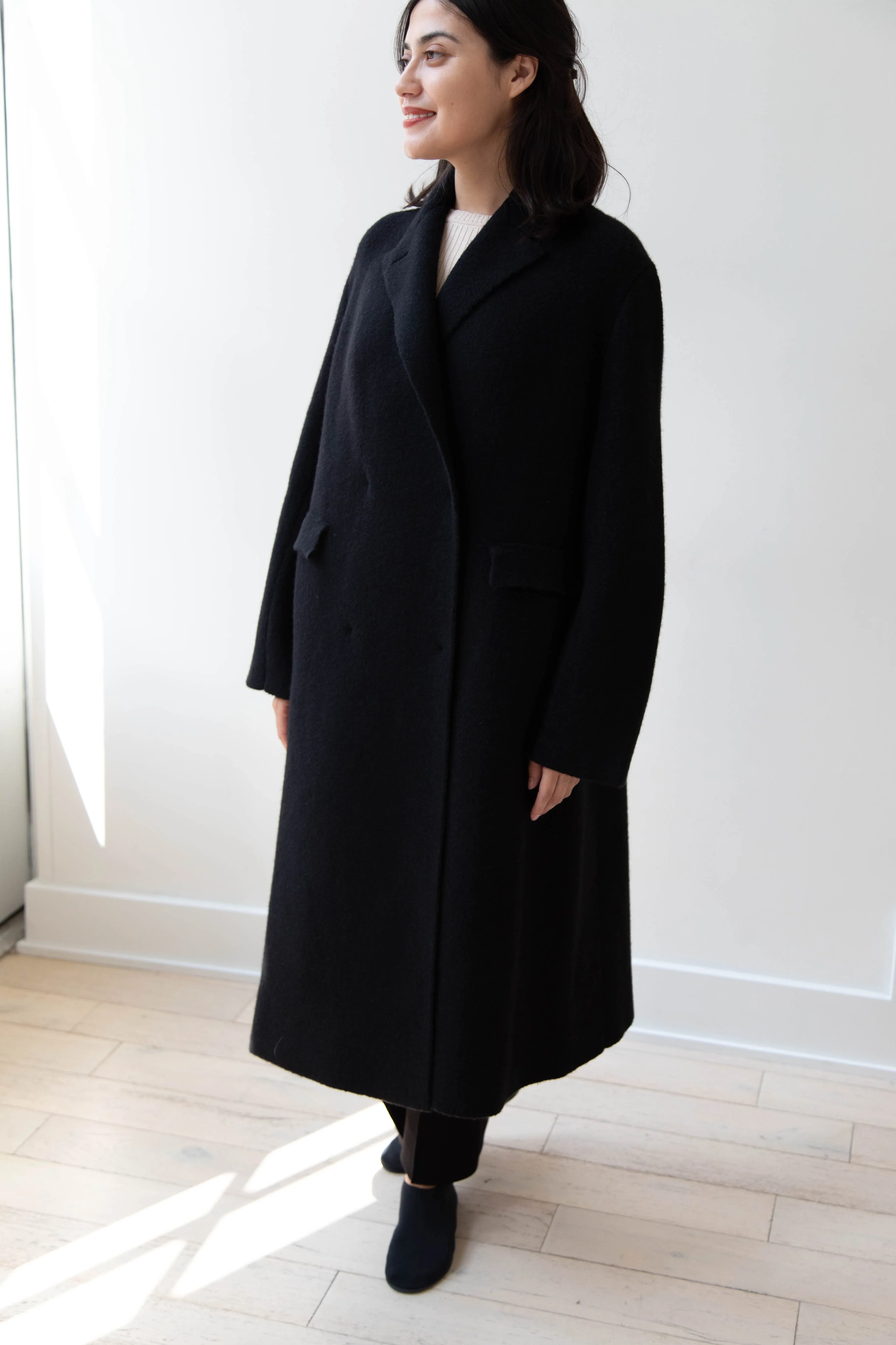 Boboutic | Double Outerwear Coat in Black