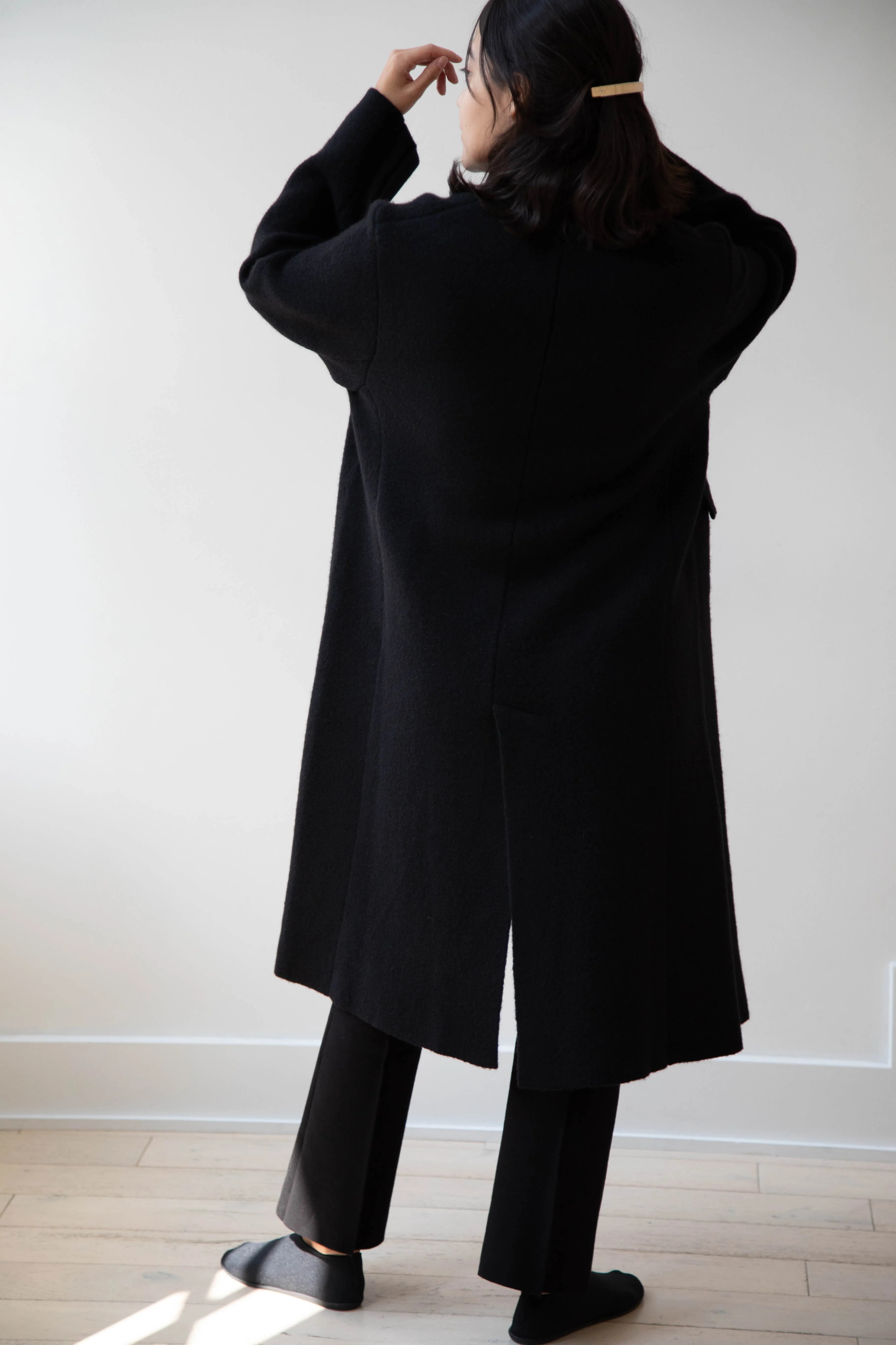 Boboutic | Double Outerwear Coat in Black