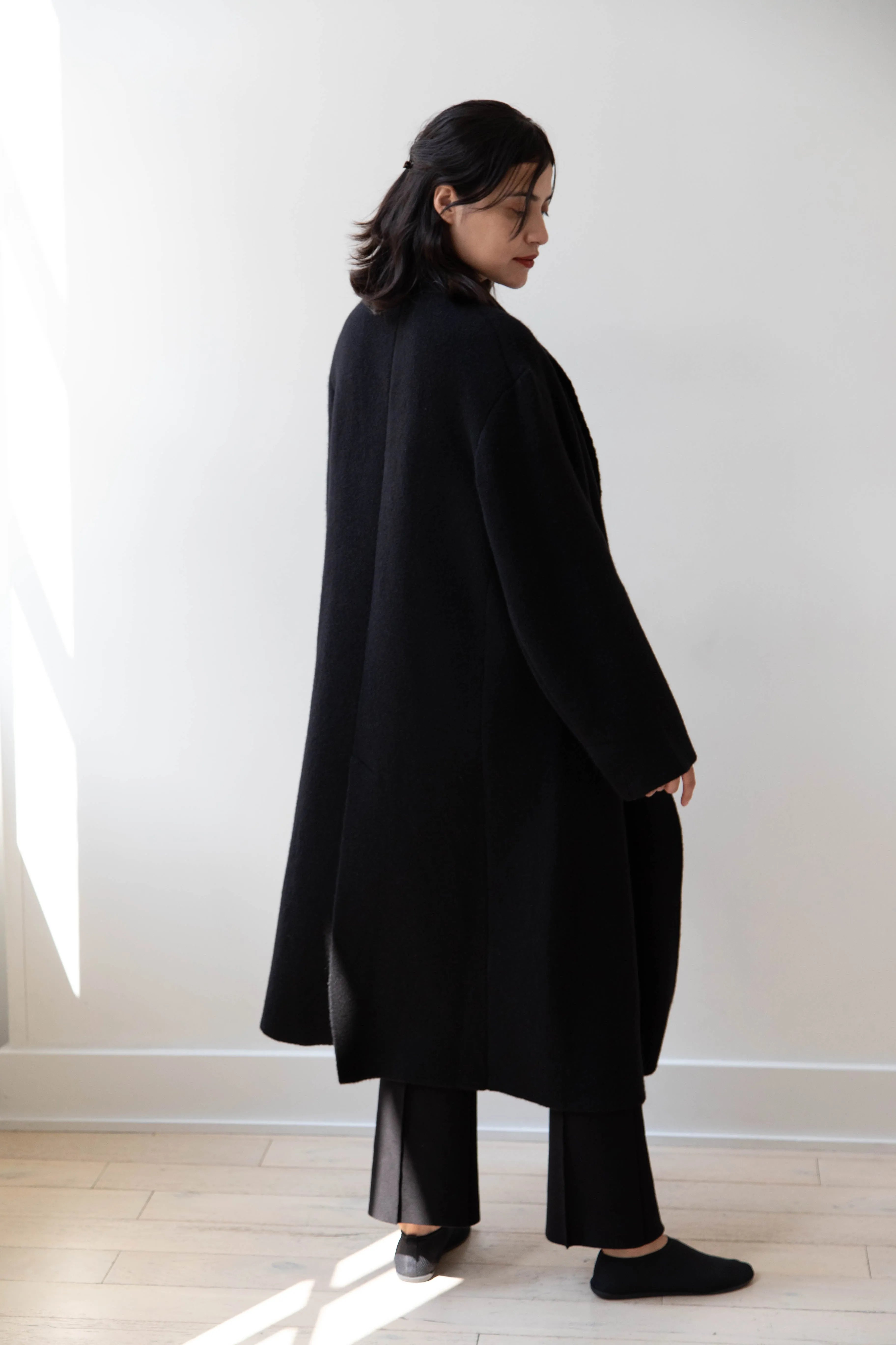 Boboutic | Double Outerwear Coat in Black