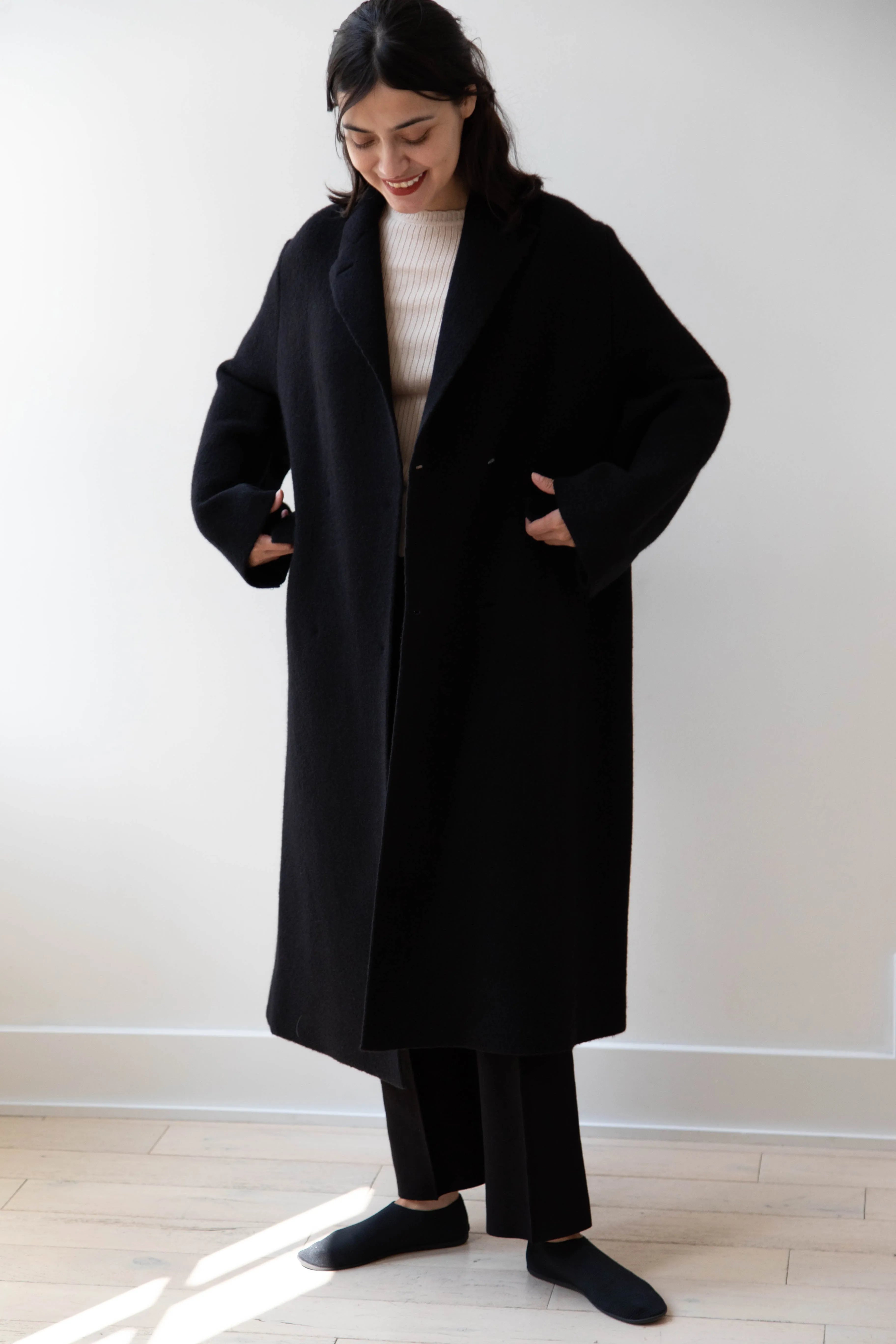 Boboutic | Double Outerwear Coat in Black