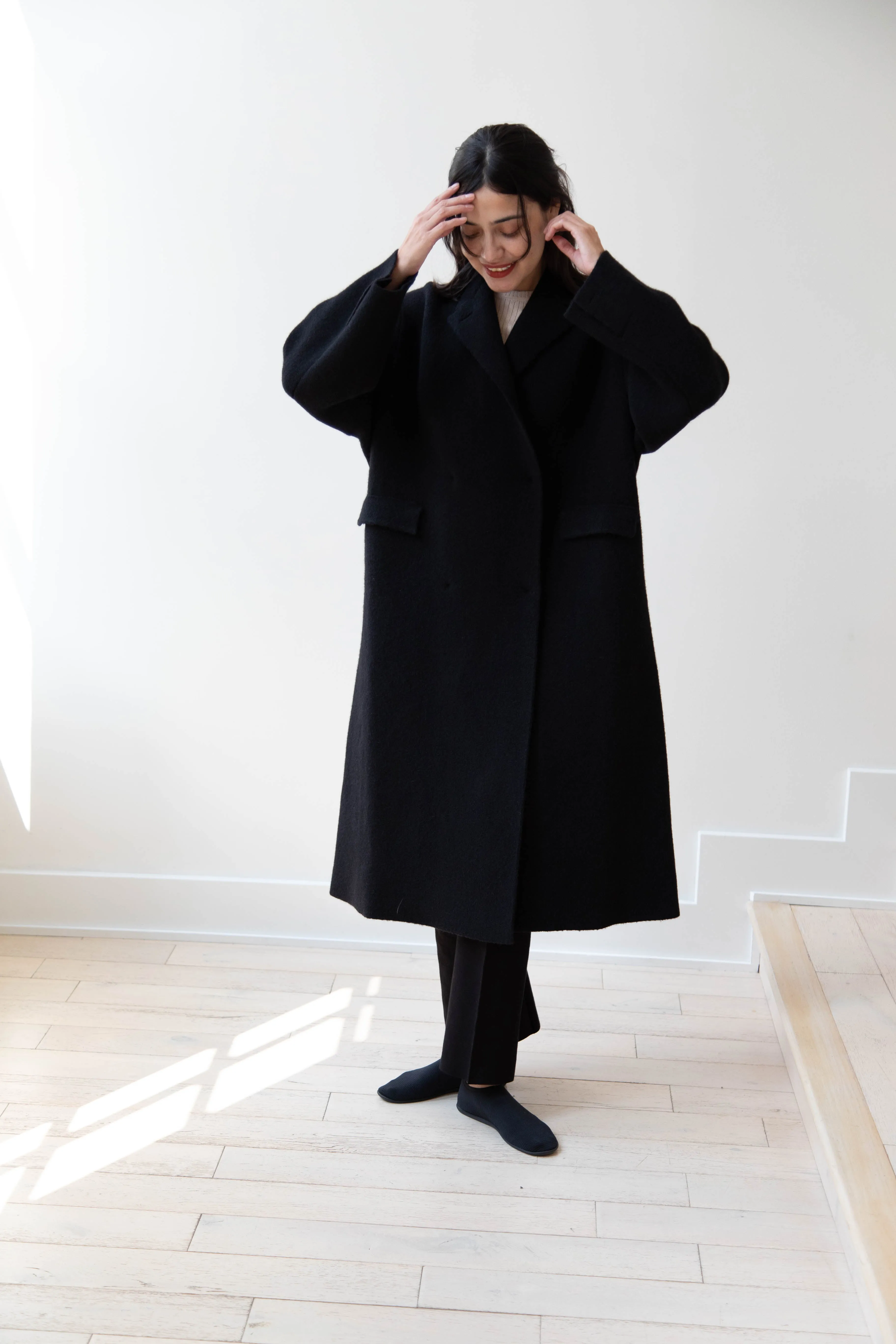 Boboutic | Double Outerwear Coat in Black