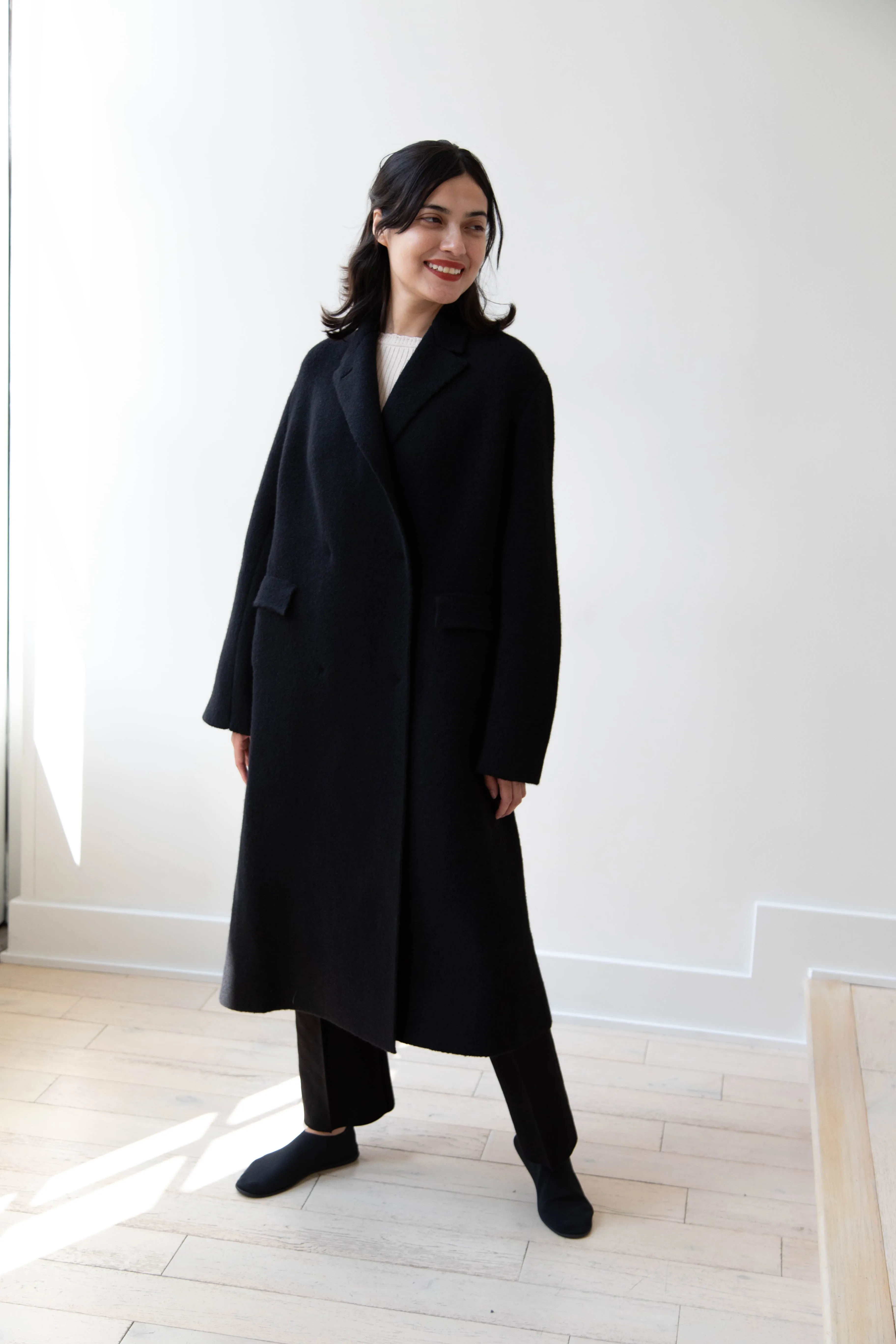 Boboutic | Double Outerwear Coat in Black