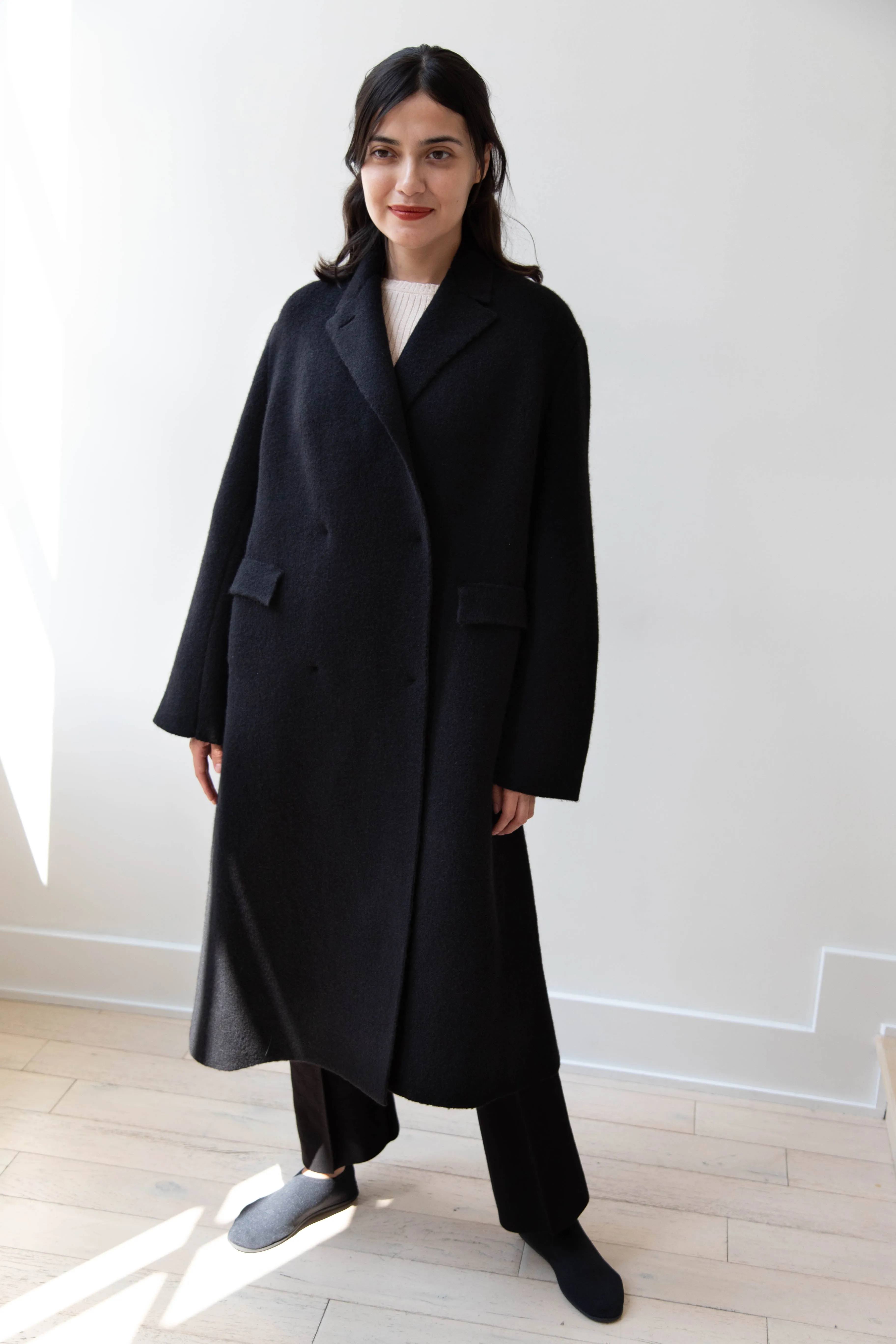 Boboutic | Double Outerwear Coat in Black