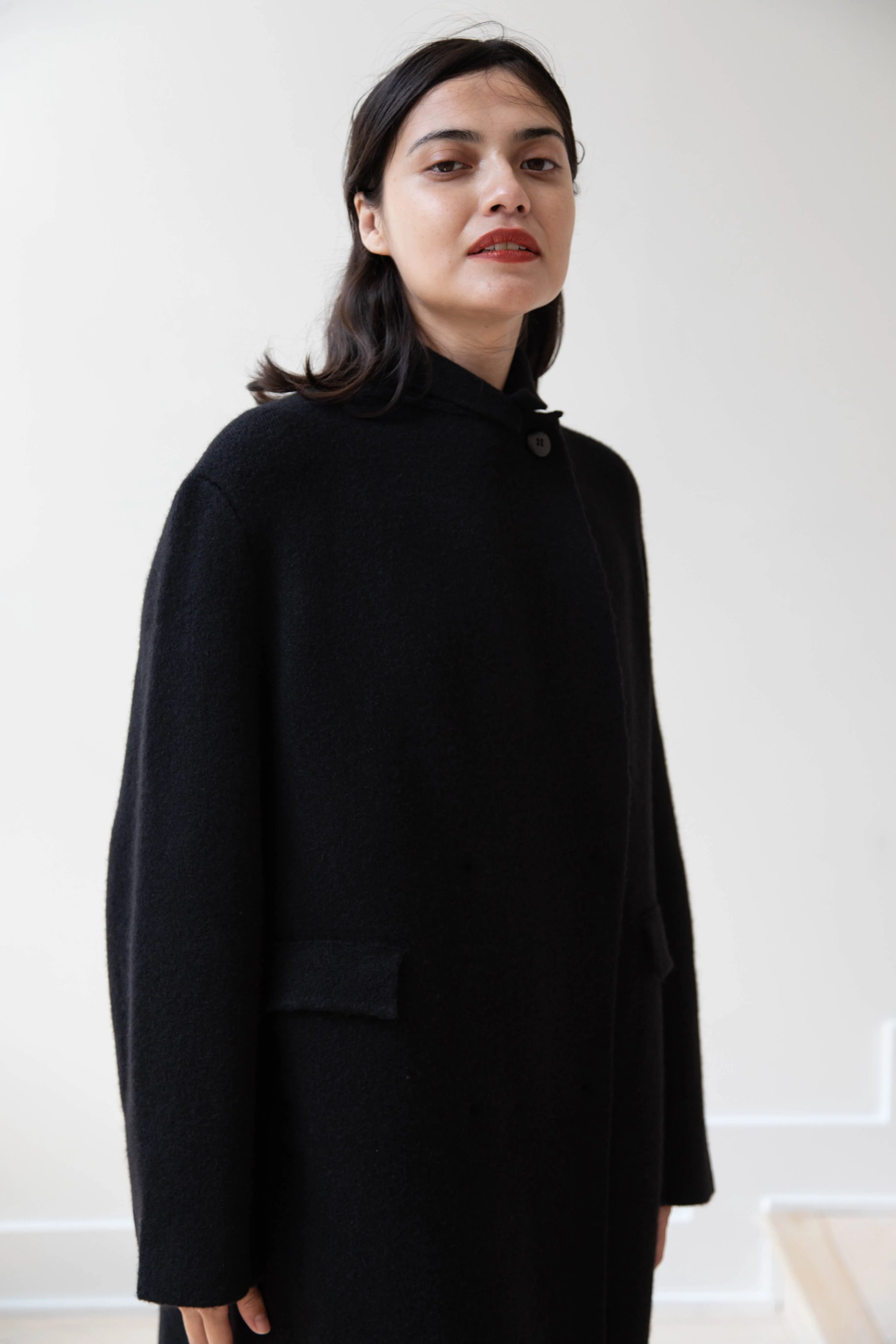 Boboutic | Double Outerwear Coat in Black