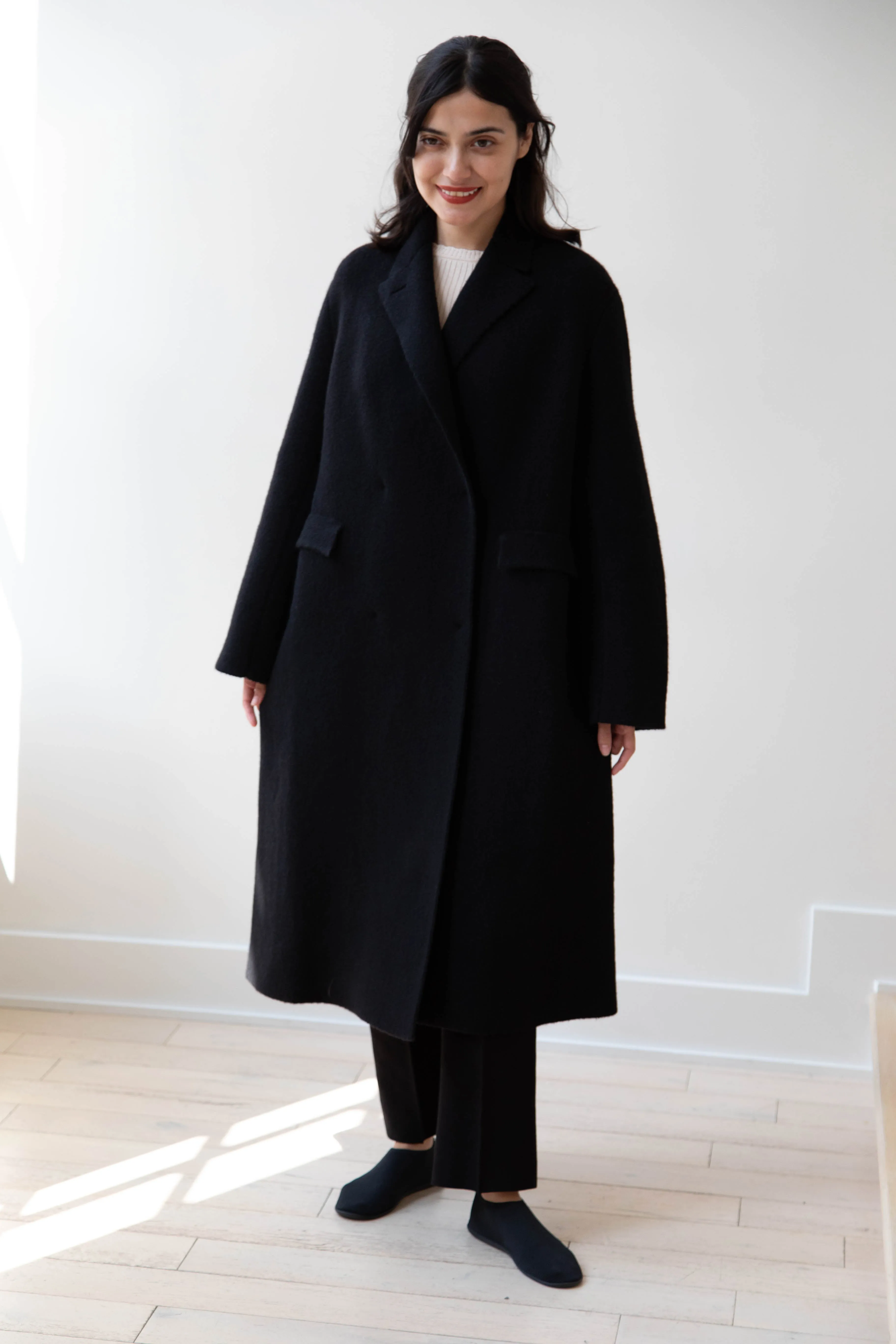 Boboutic | Double Outerwear Coat in Black