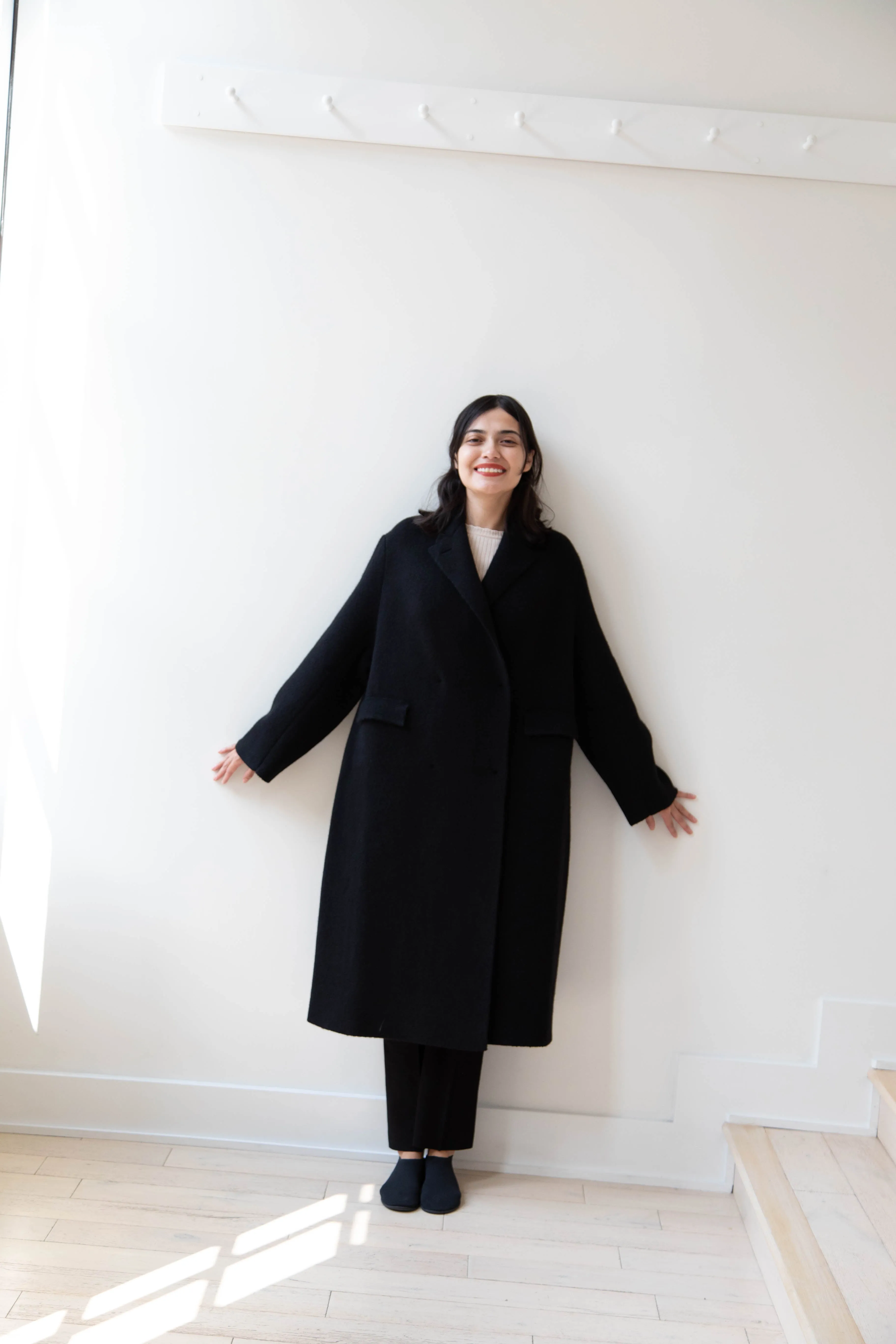 Boboutic | Double Outerwear Coat in Black