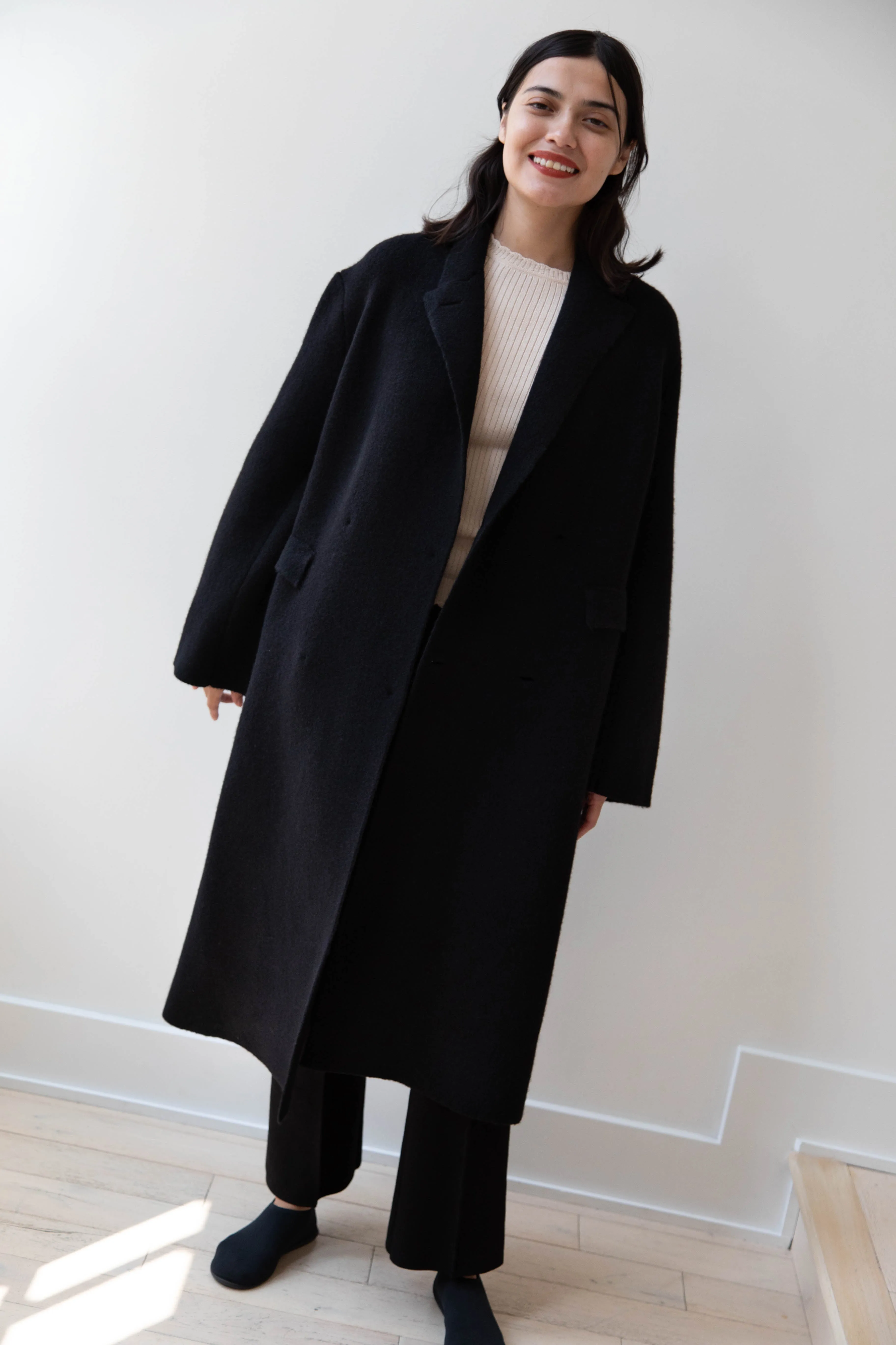 Boboutic | Double Outerwear Coat in Black