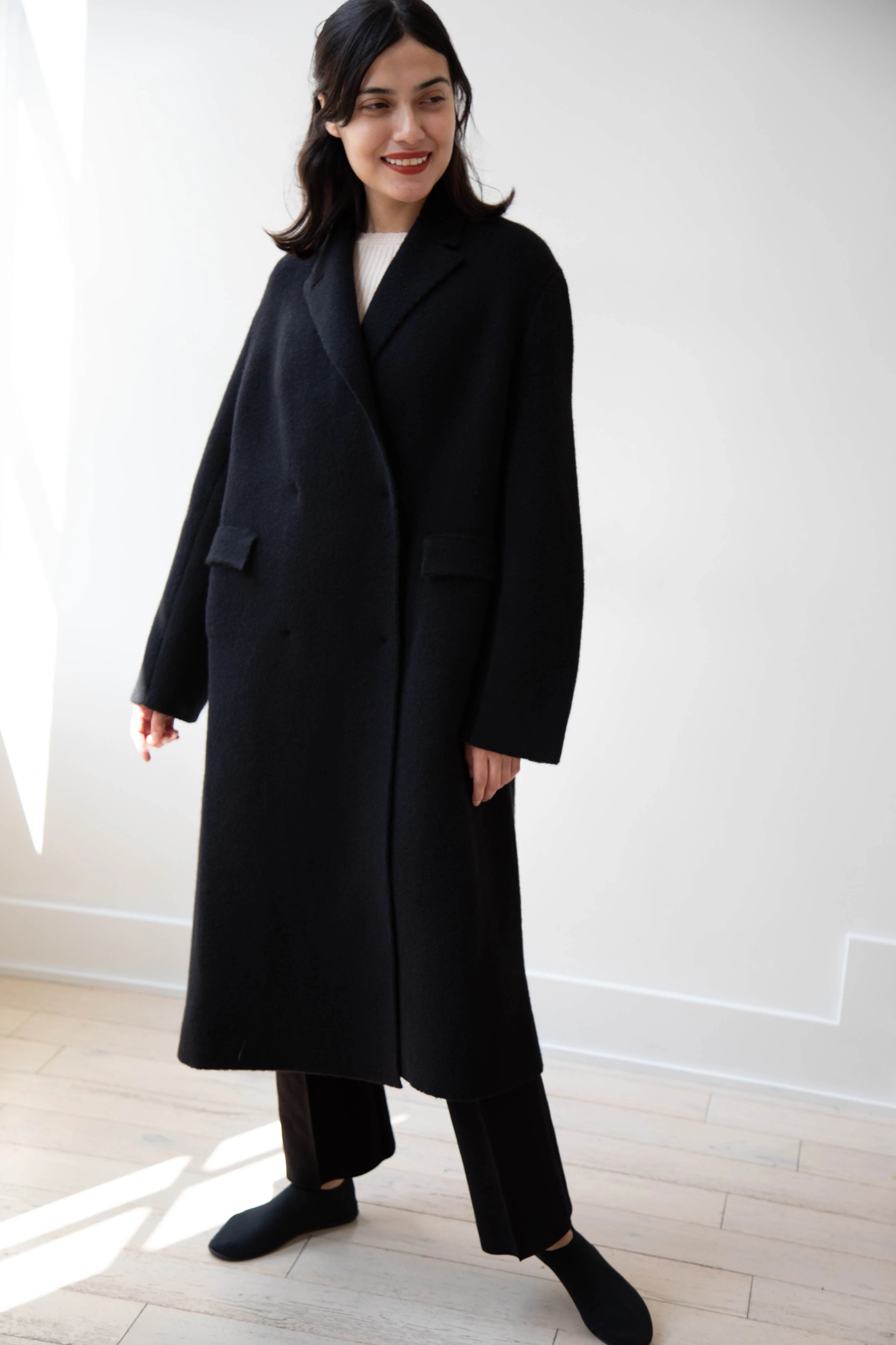 Boboutic | Double Outerwear Coat in Black