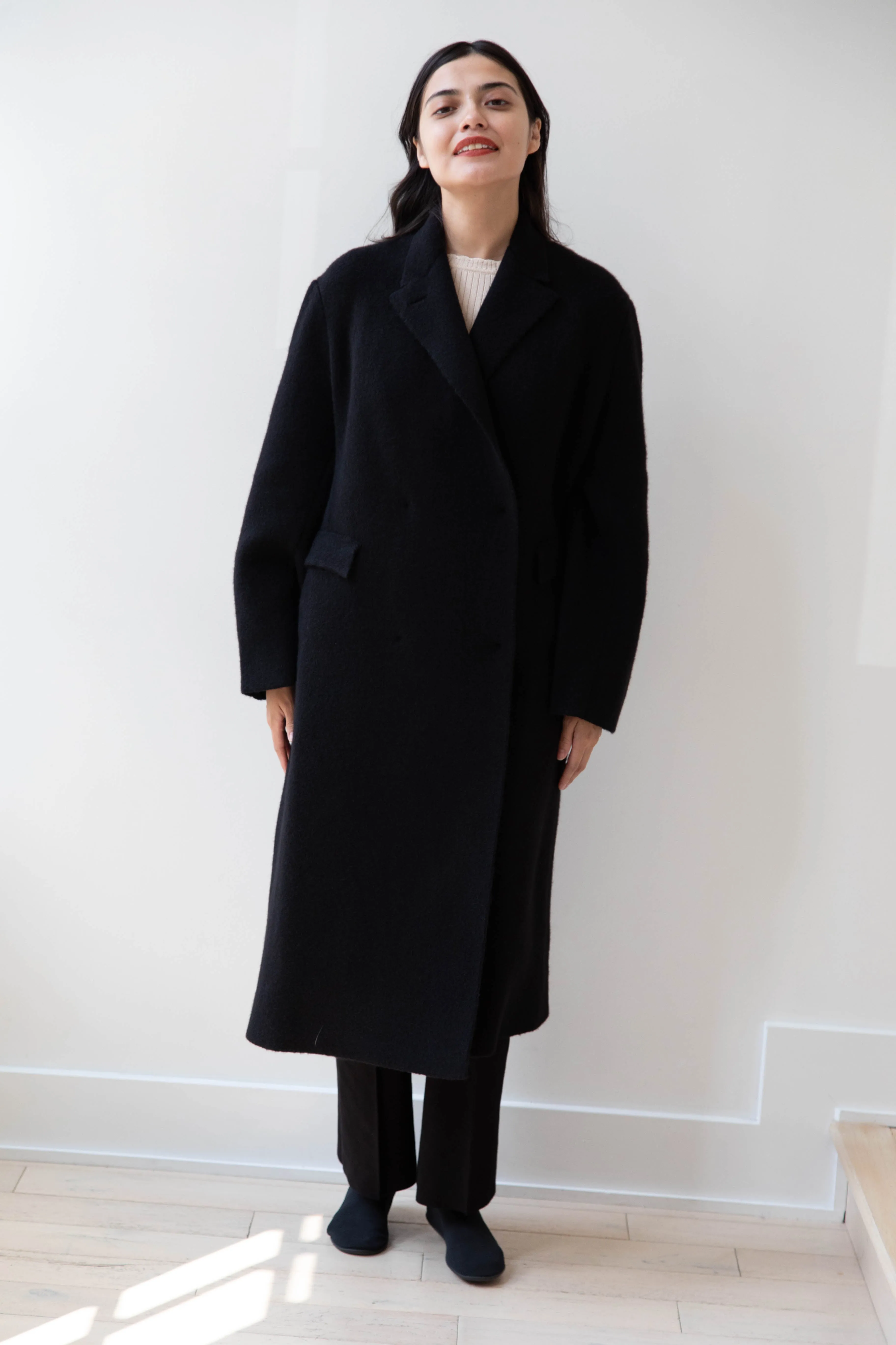 Boboutic | Double Outerwear Coat in Black