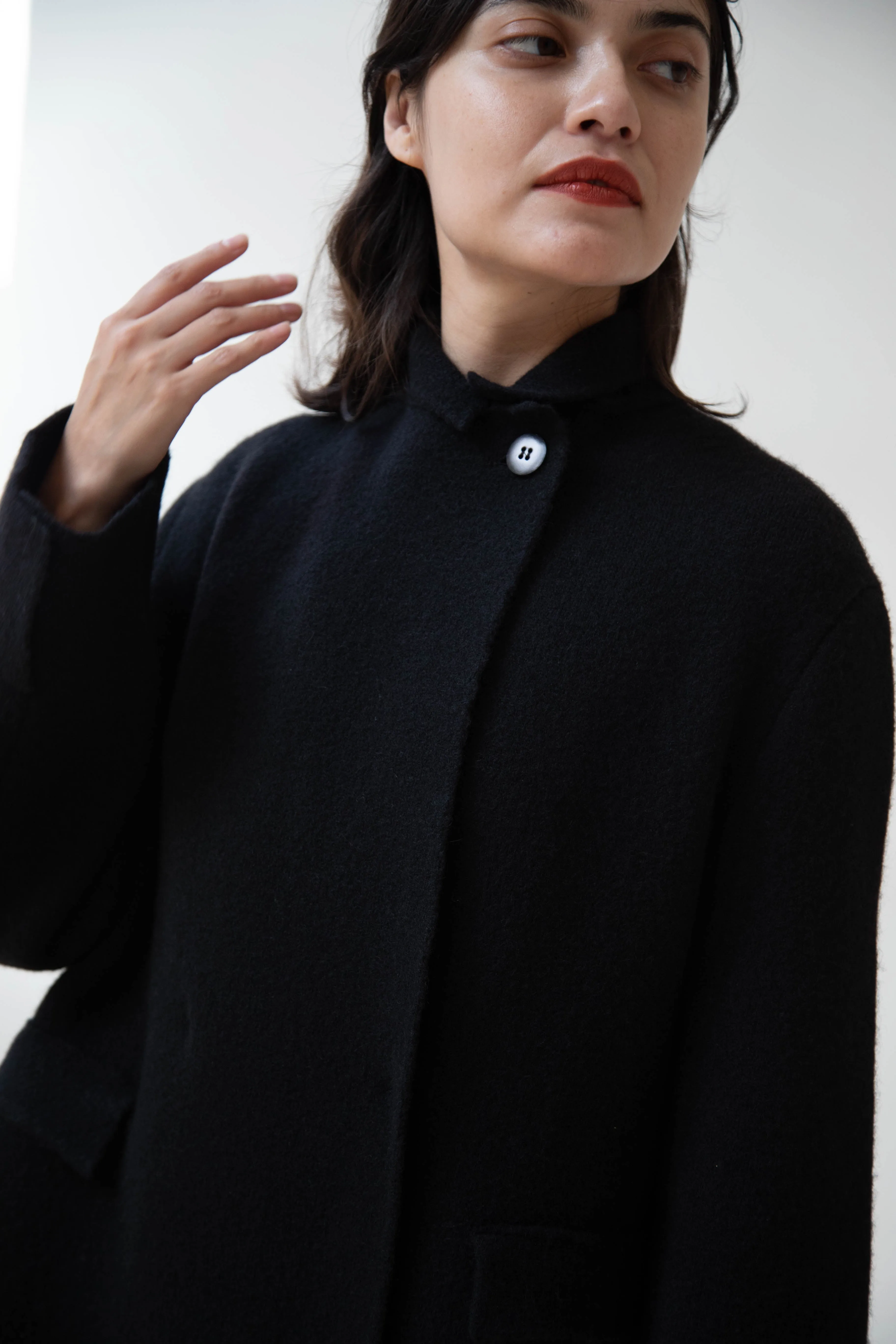 Boboutic | Double Outerwear Coat in Black