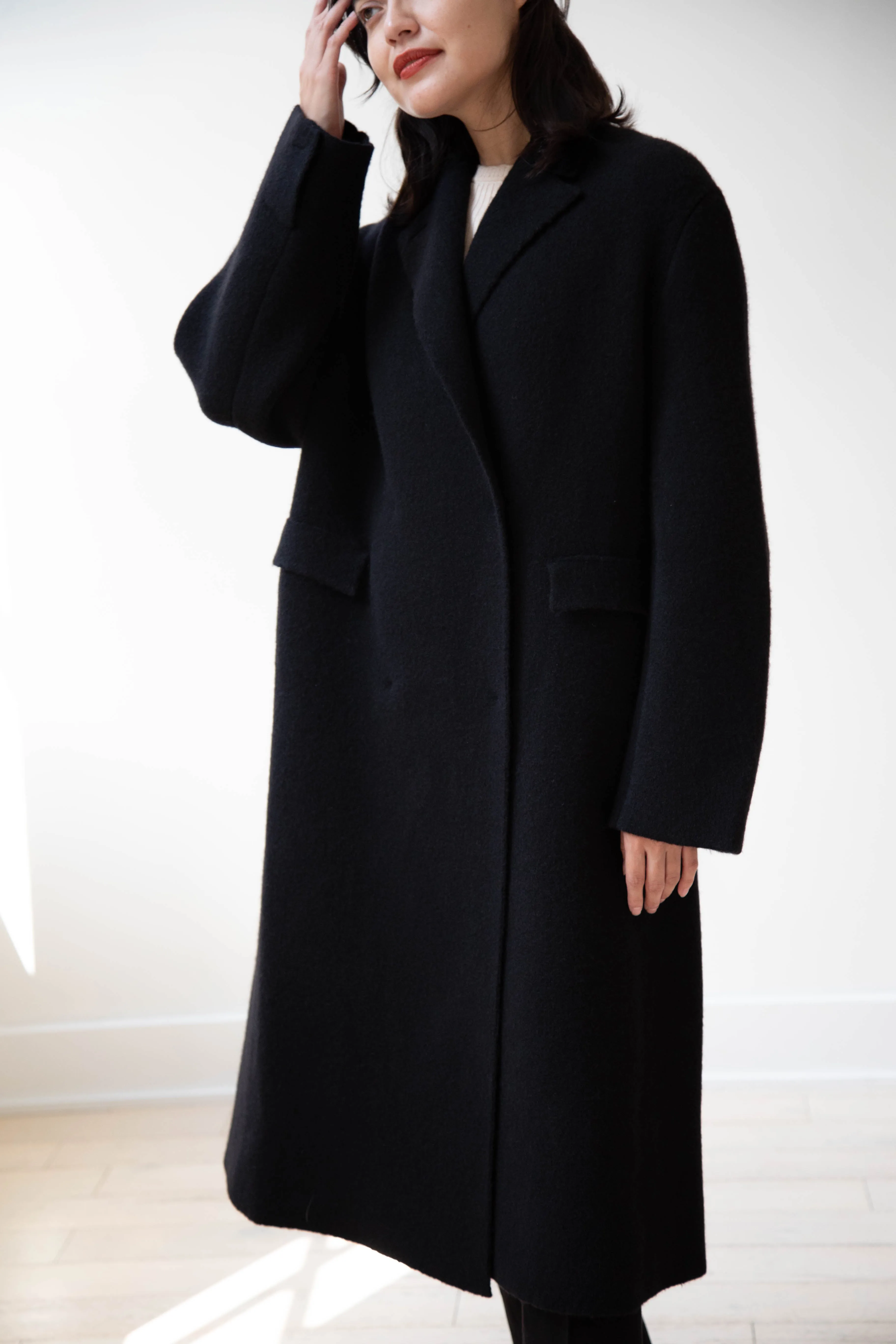 Boboutic | Double Outerwear Coat in Black