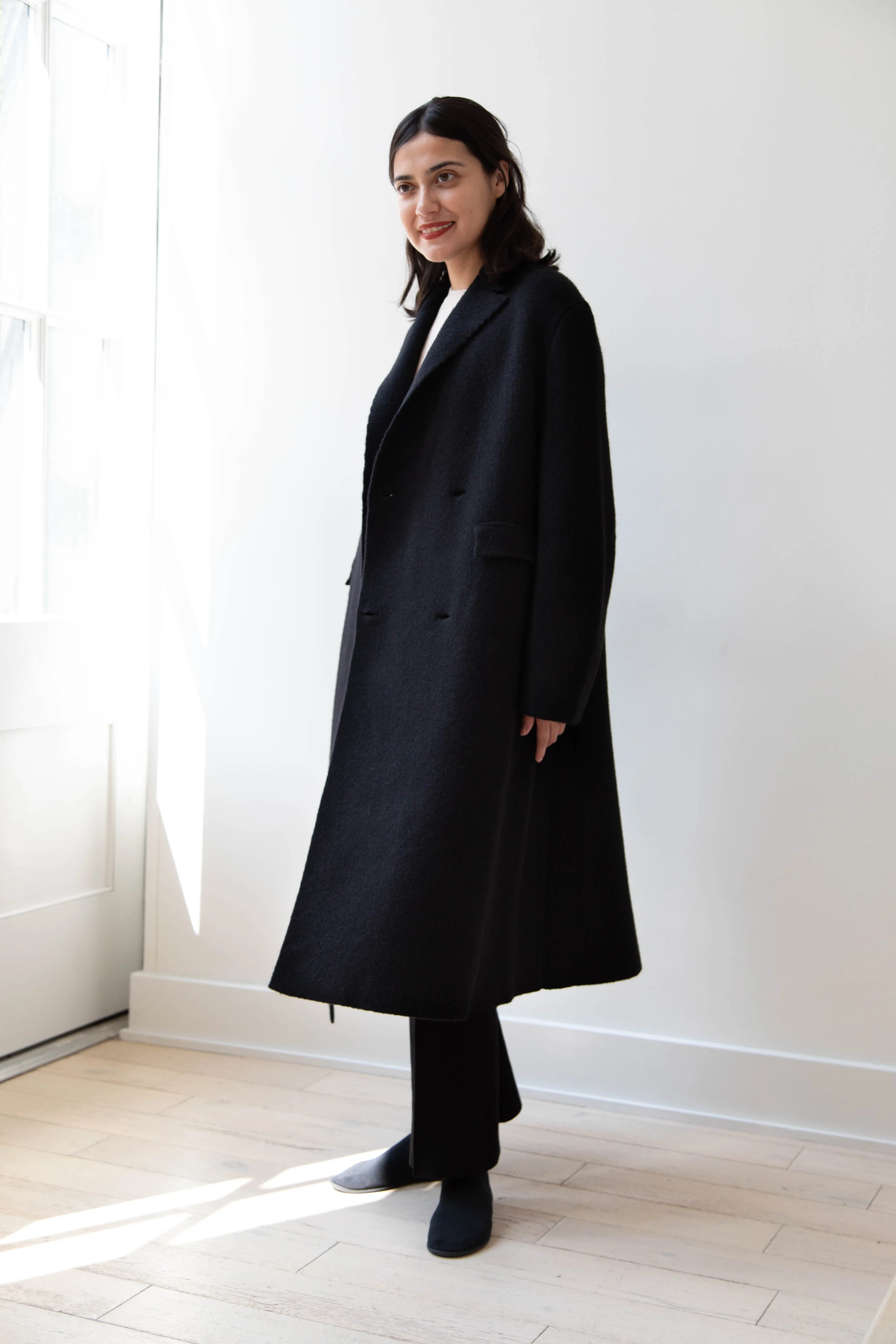 Boboutic | Double Outerwear Coat in Black