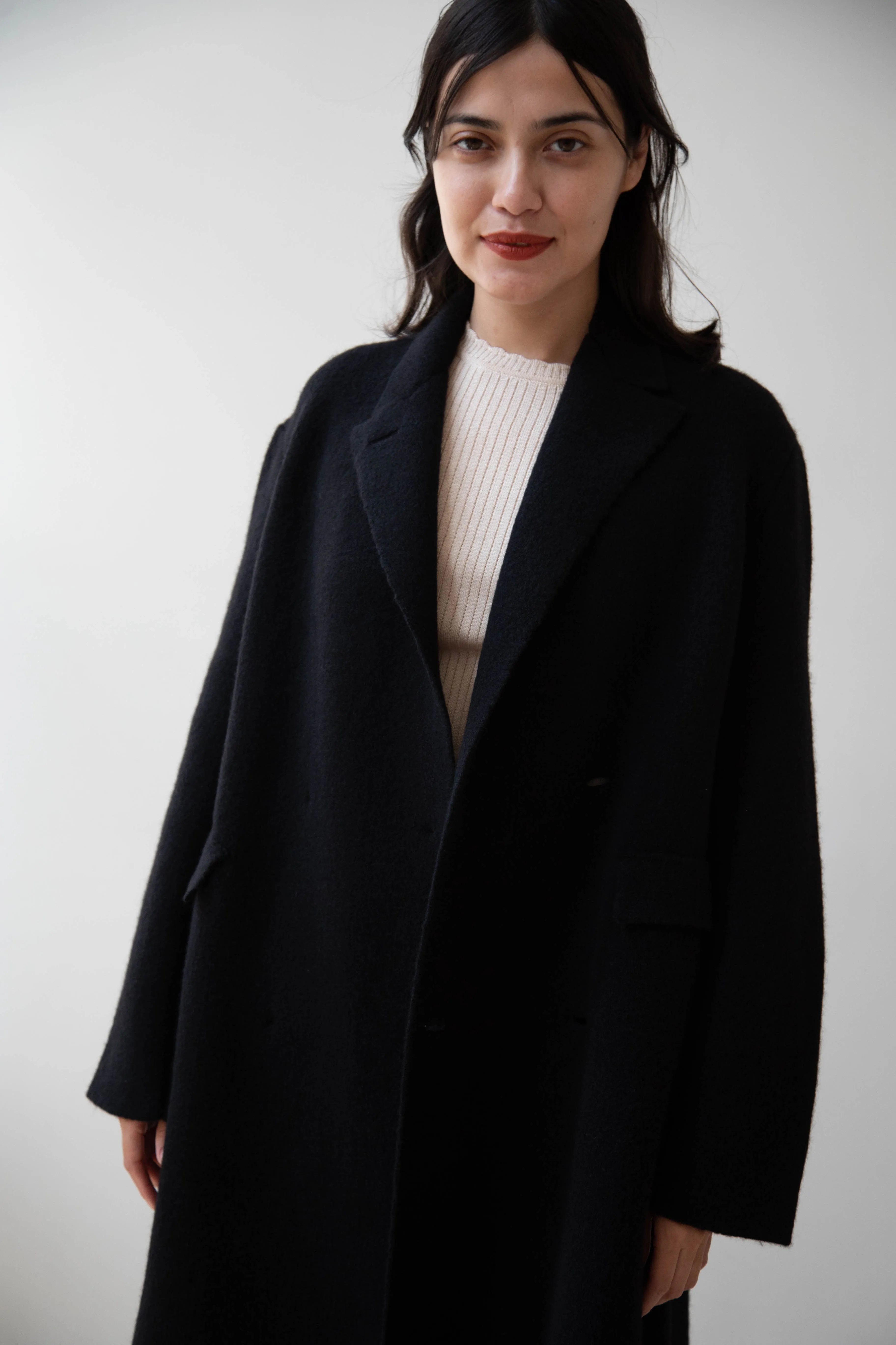 Boboutic | Double Outerwear Coat in Black