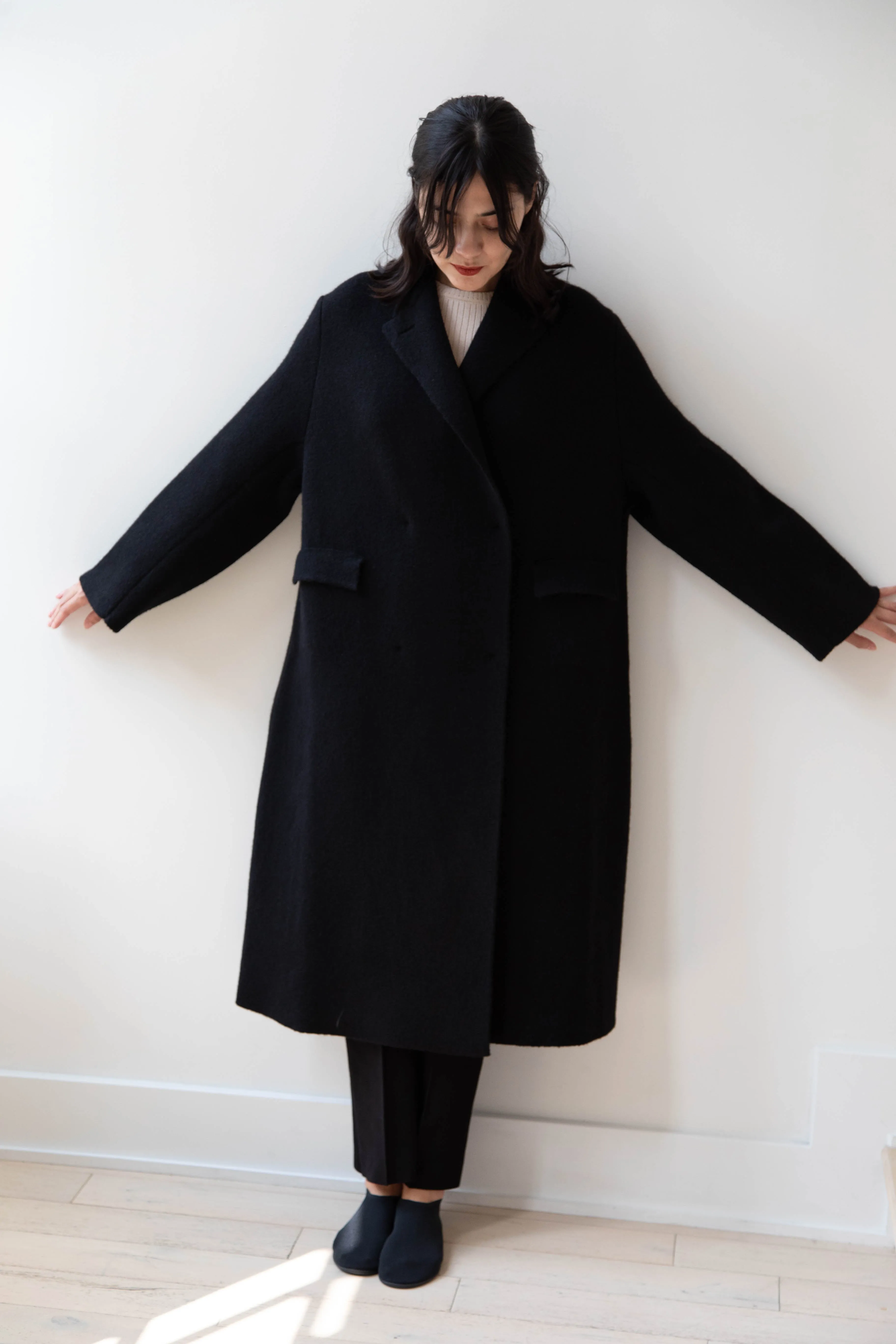 Boboutic | Double Outerwear Coat in Black