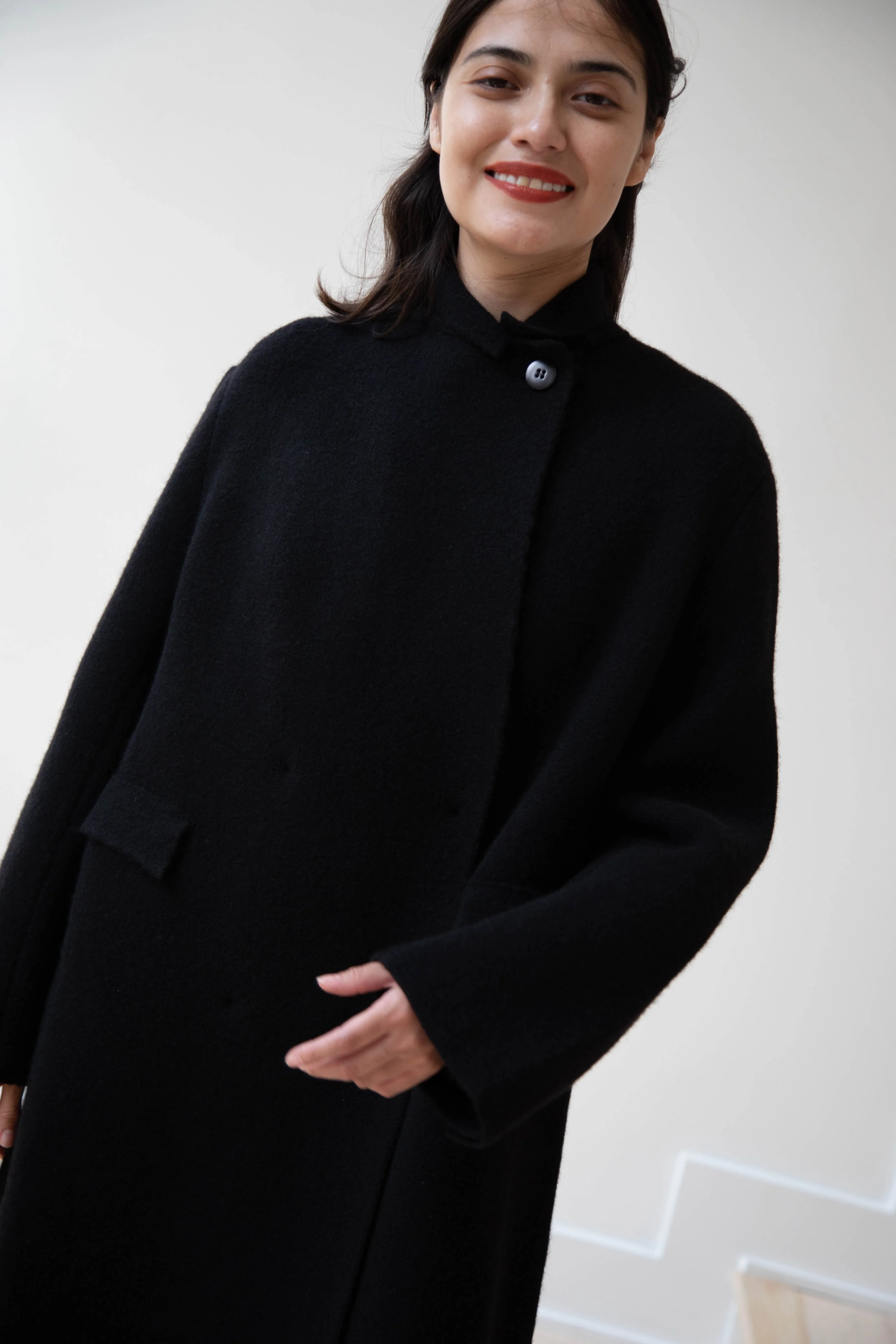 Boboutic | Double Outerwear Coat in Black