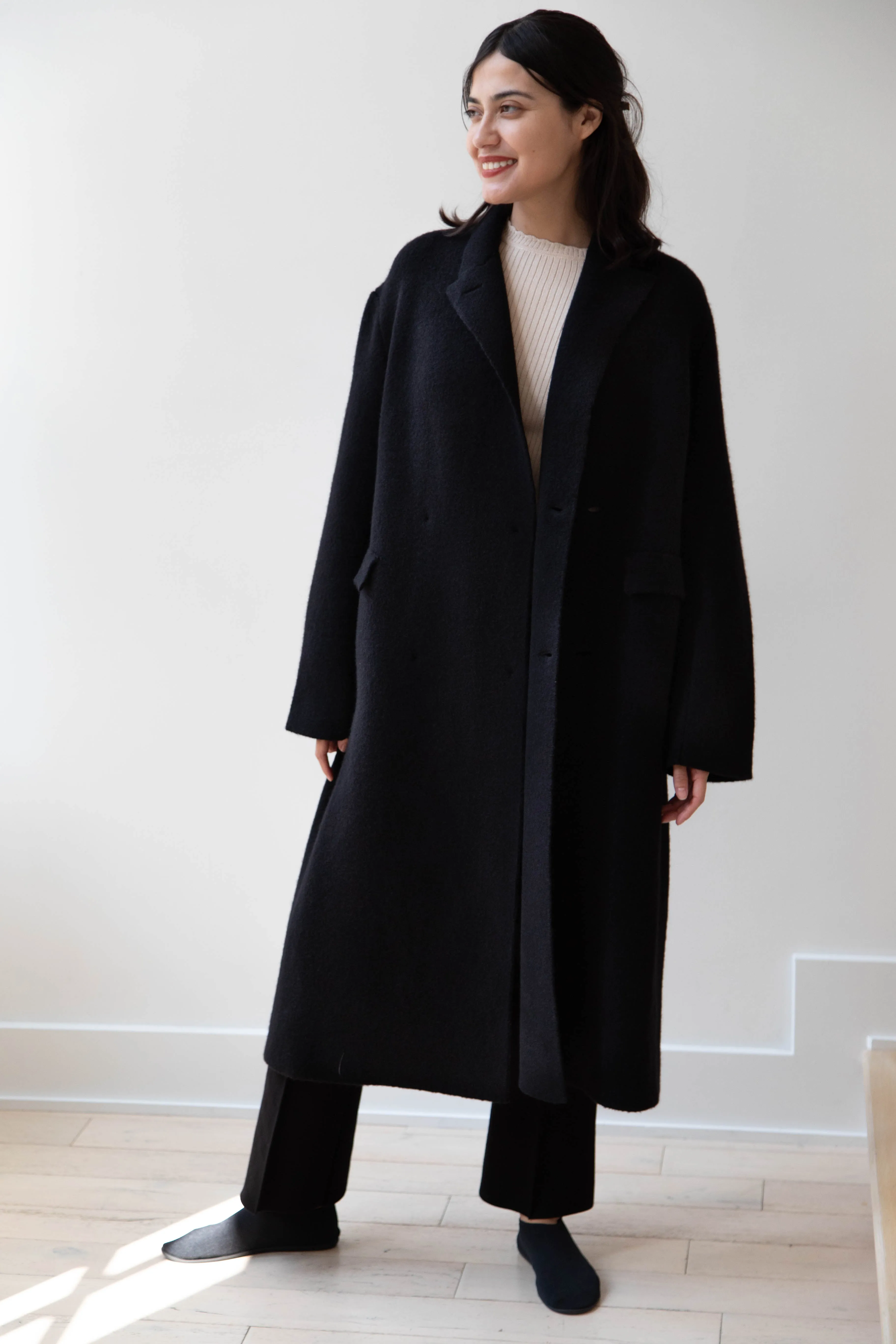 Boboutic | Double Outerwear Coat in Black